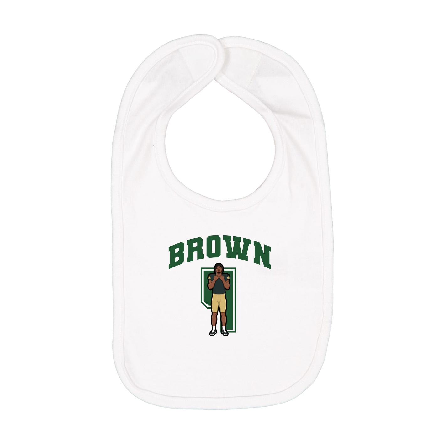 Infant Bib — Number in White