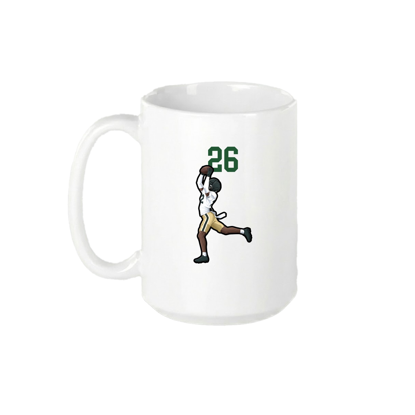 15oz Coffee Mug — Number Top in White