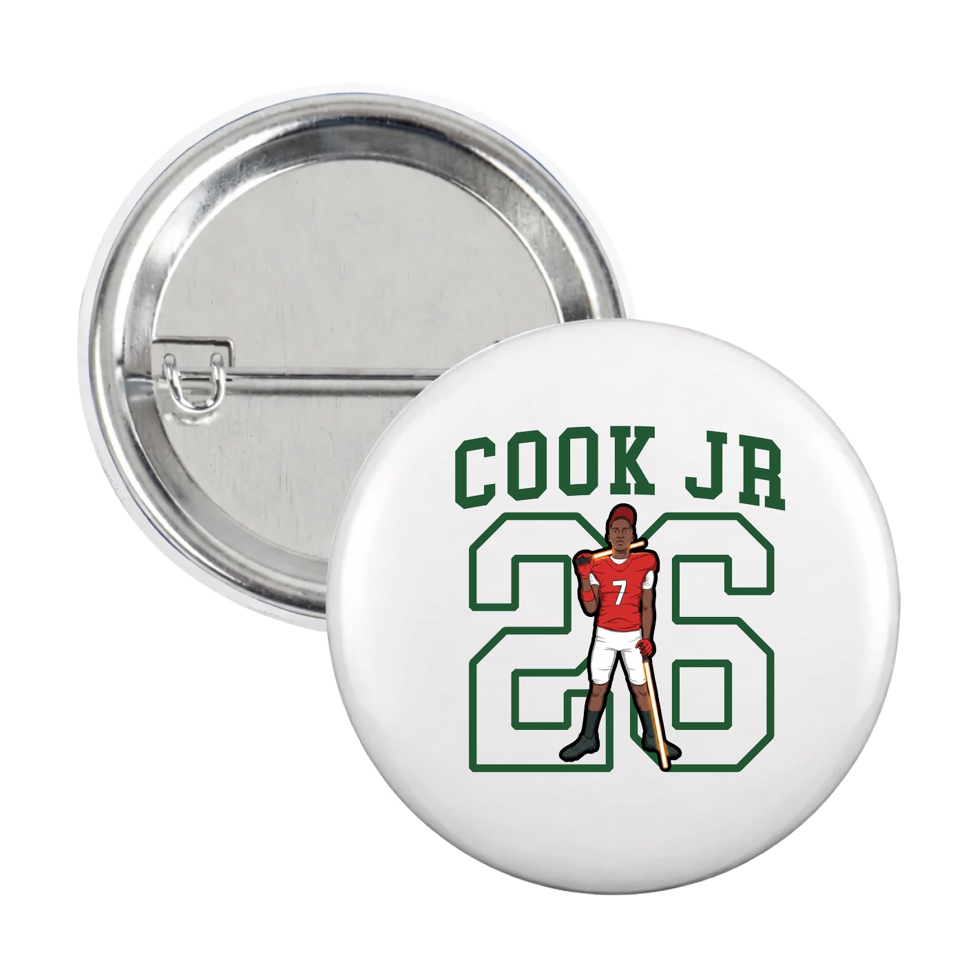 Game Day Button — Shirsey in White