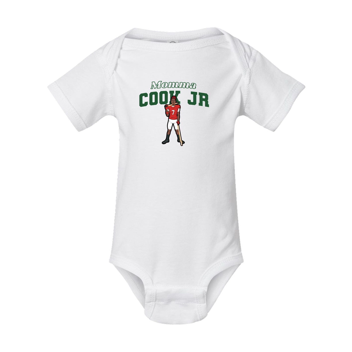 Baby Onesie — Mothers Day Block in White