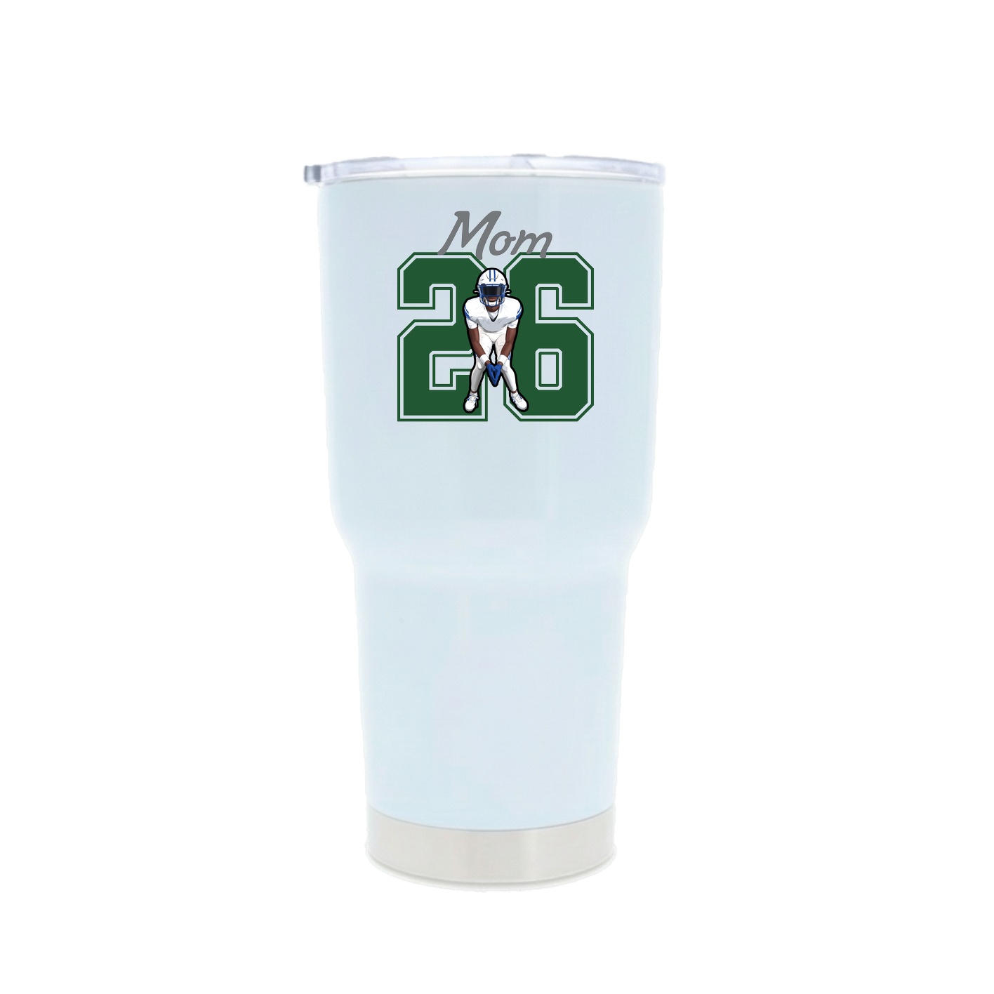 30oz Stainless Steel Tumbler — Mothers Day Shirsey in White