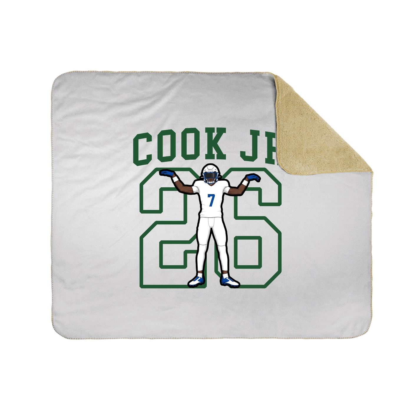 Throw Blanket — Shirsey in White