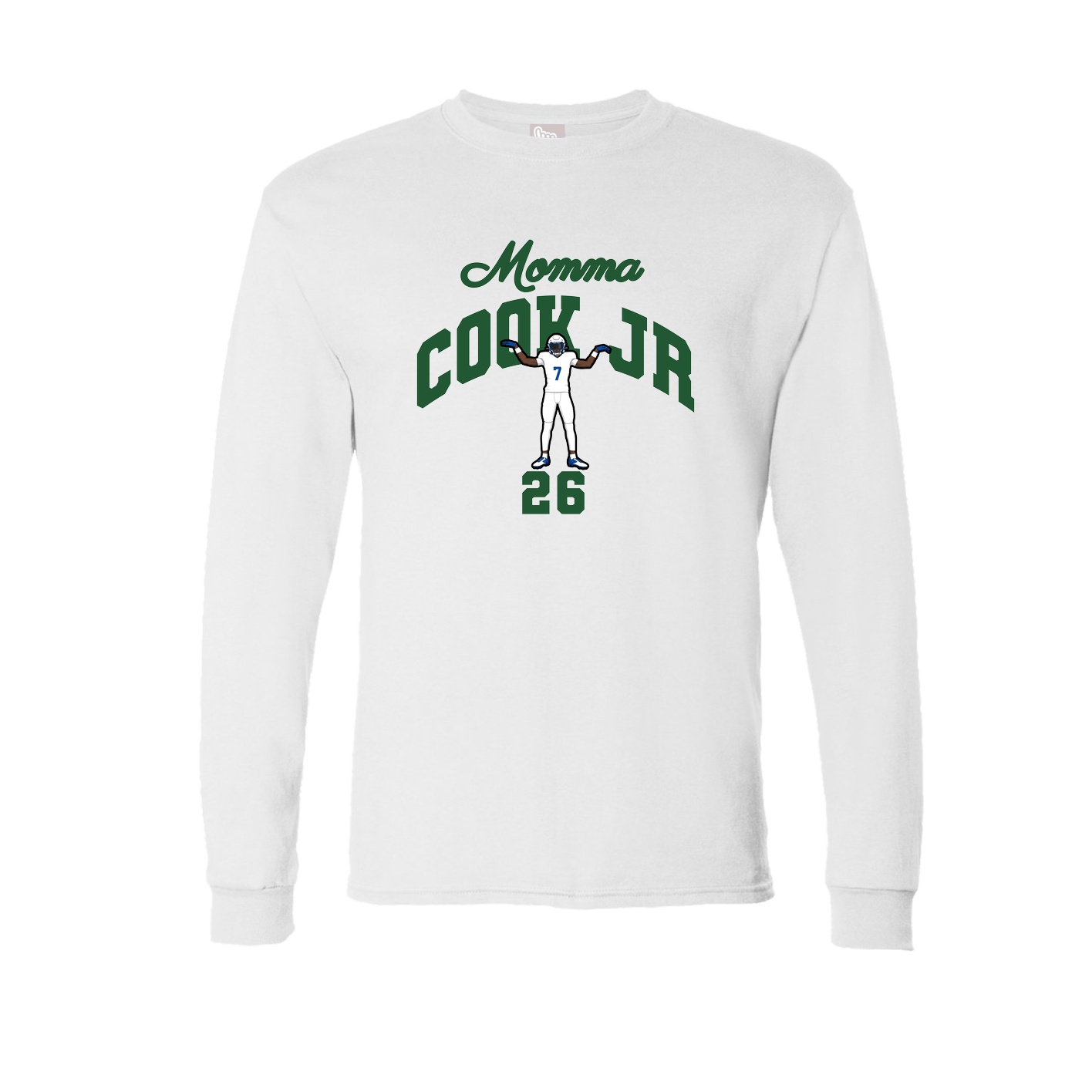 Long Sleeve Tee — Mothers Day Arch in White