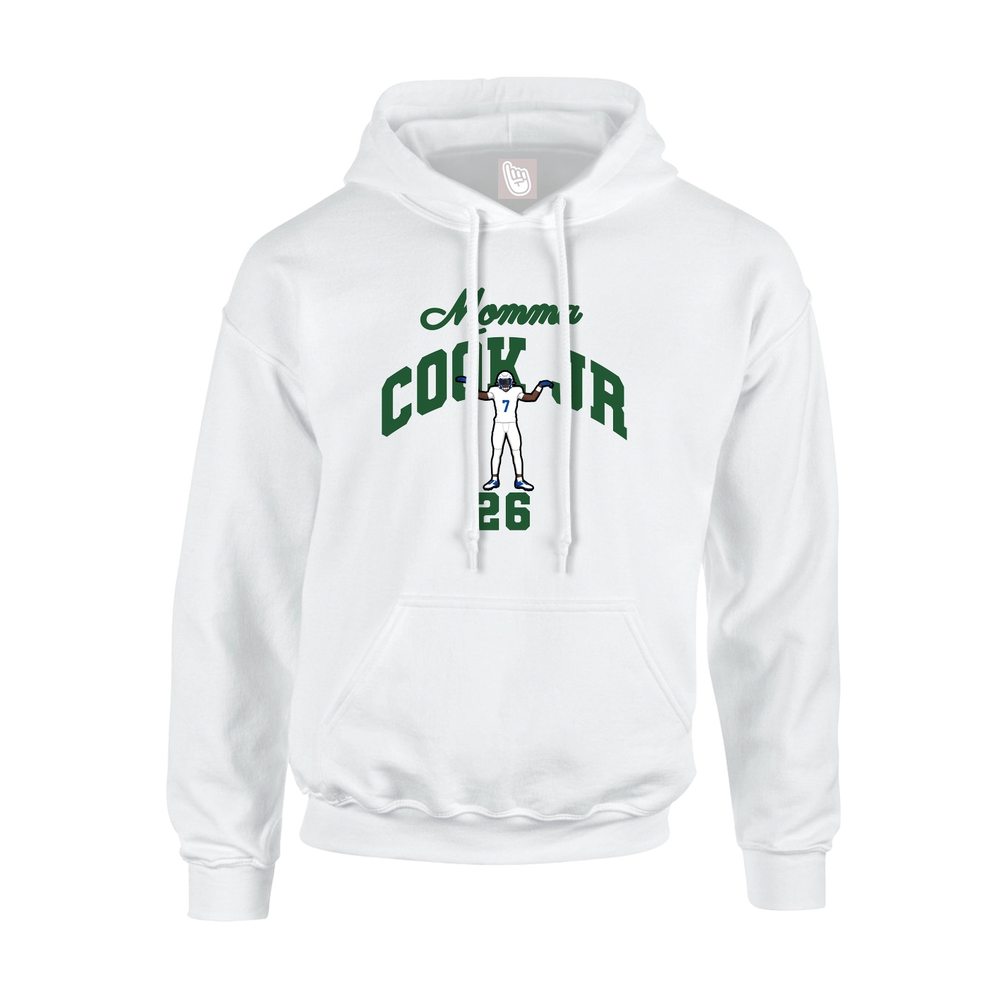 Youth Hoodie — Mothers Day Arch in White