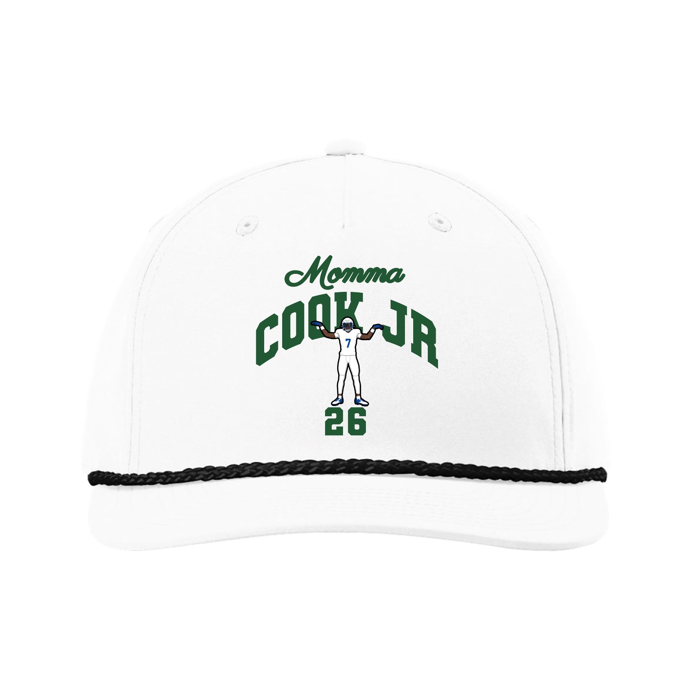 Five-Panel Classic Rope Cap — Mothers Day Arch in White
