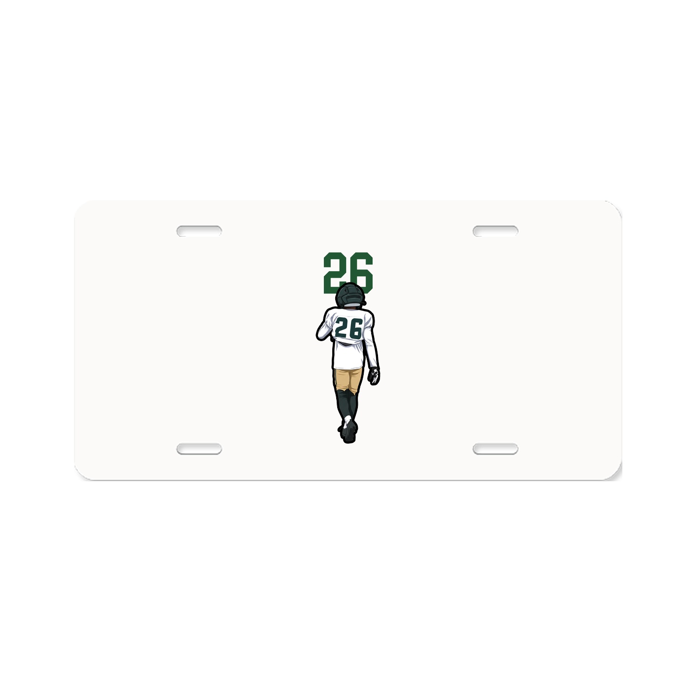 License Plate — Number Top in Classic