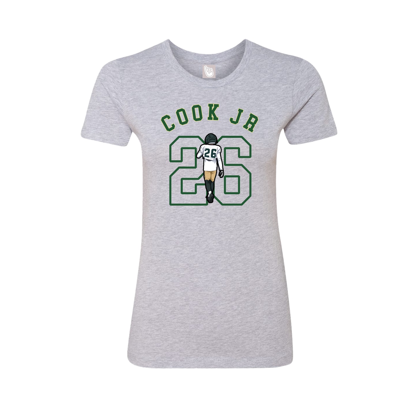 Fitted Women's Tee — Shirsey Arch in Grey