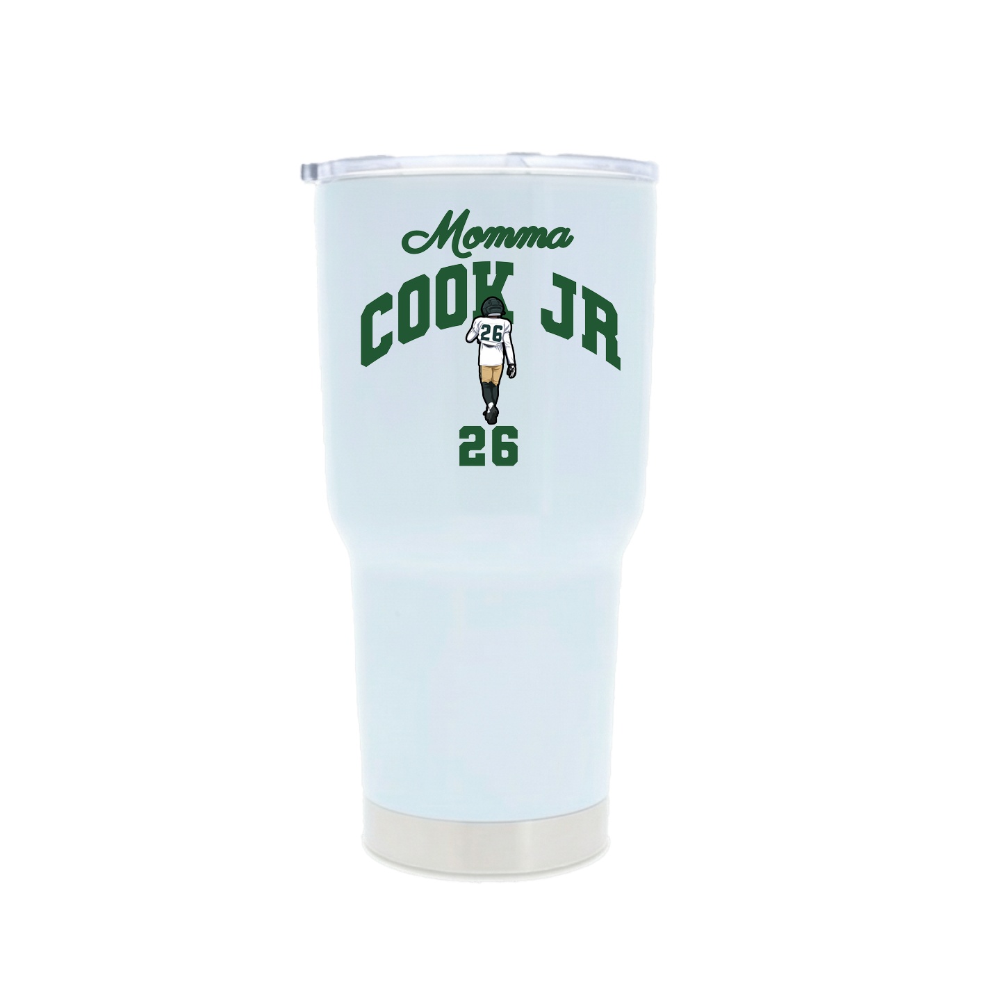 30oz Stainless Steel Tumbler — Mothers Day Arch in White