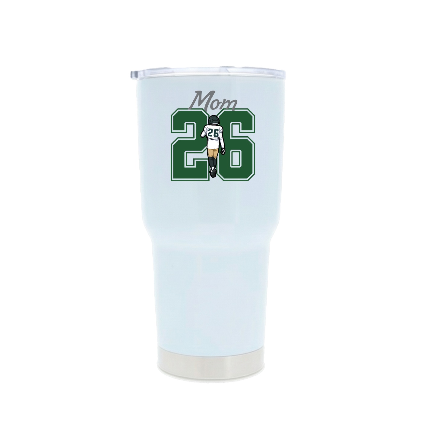 30oz Stainless Steel Tumbler — Mothers Day Shirsey in White
