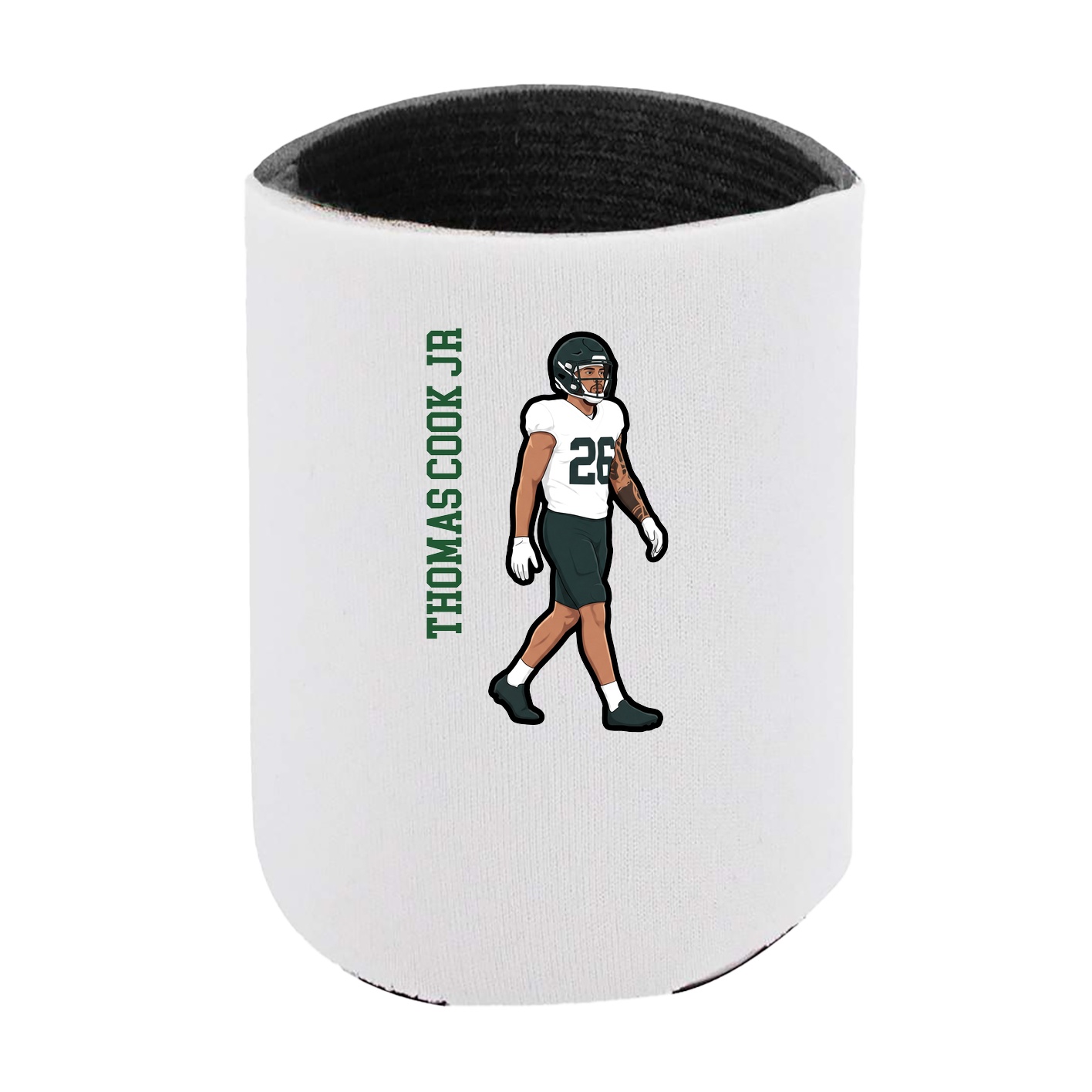 Can Holder — Name Vertical in White