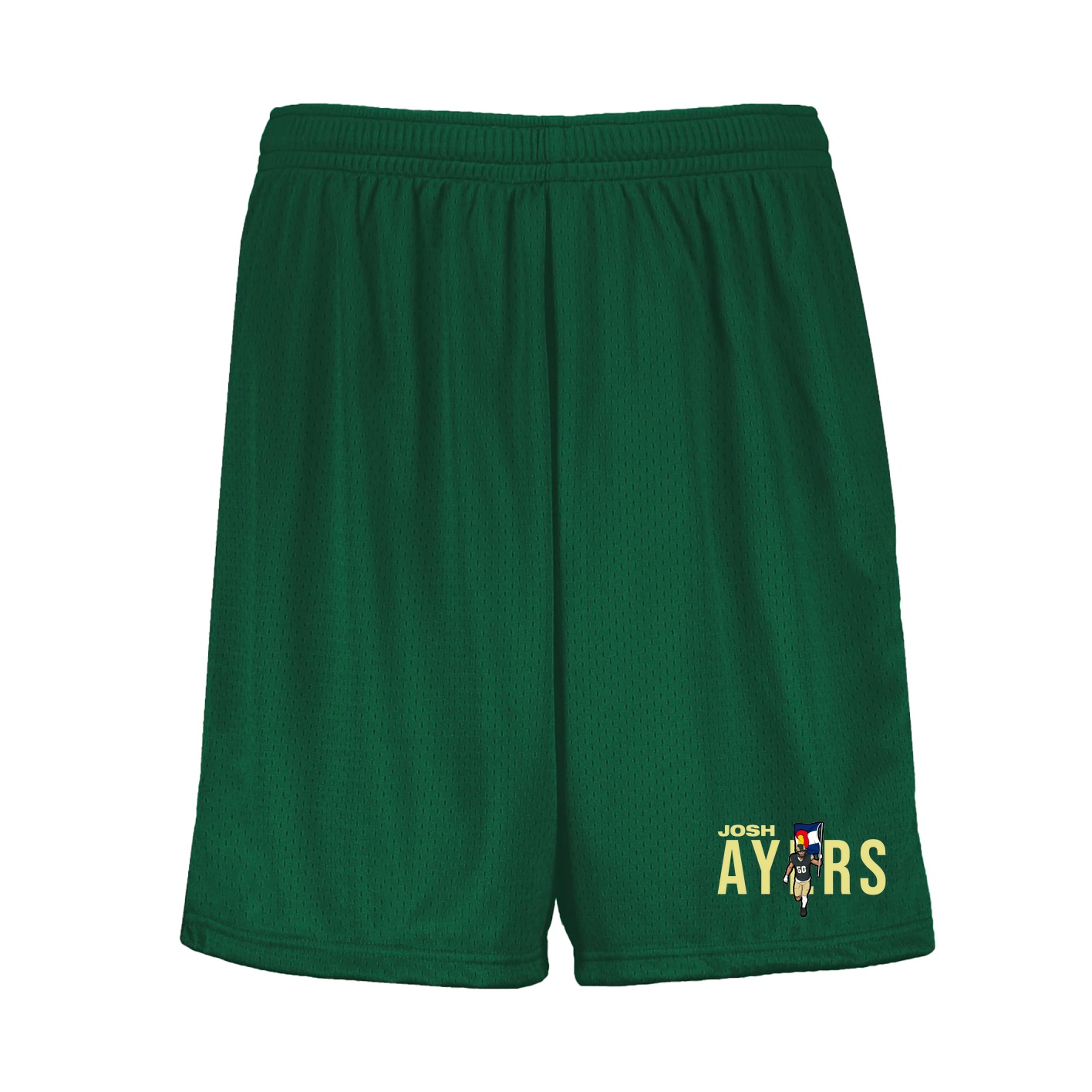 Shorts — Player Name in Green