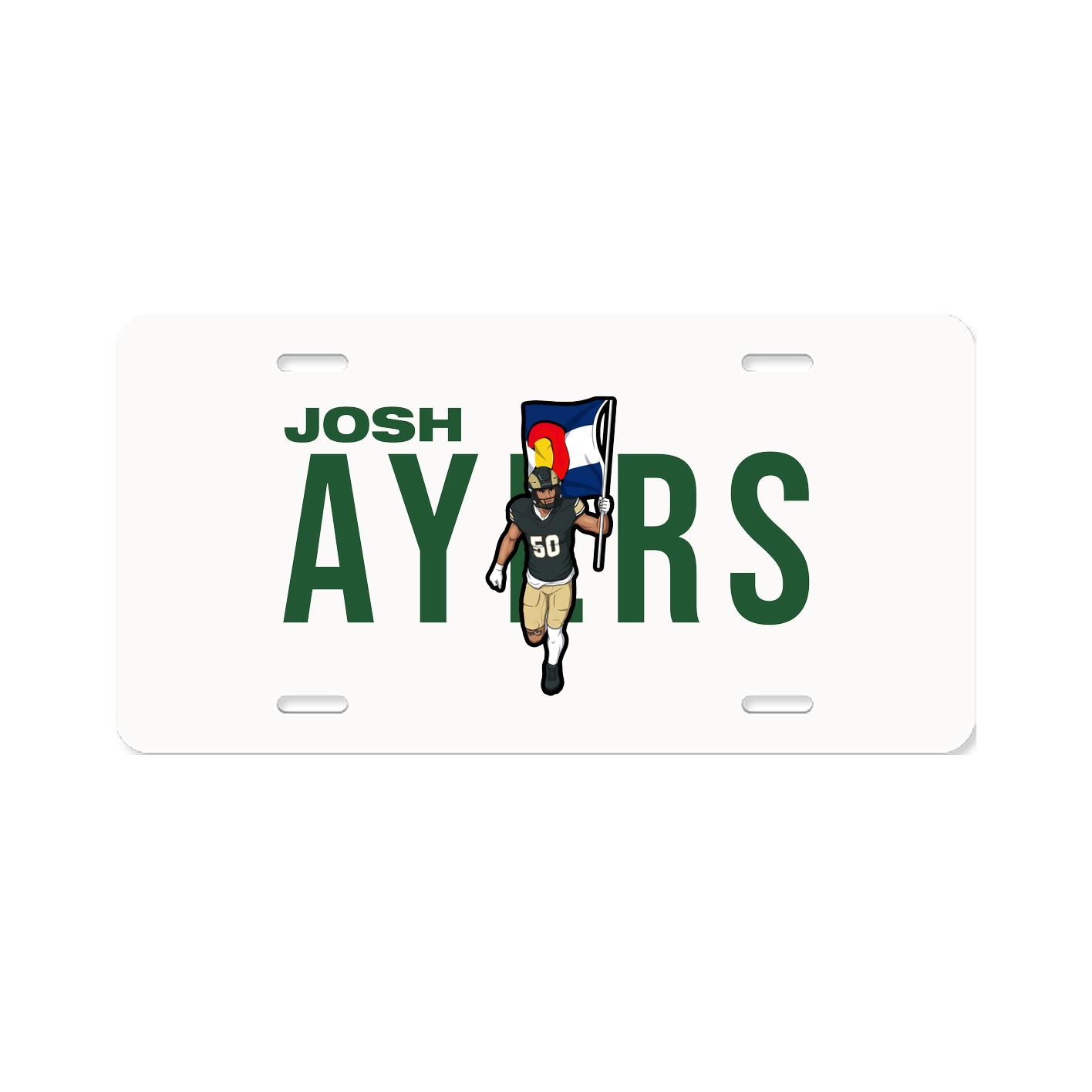 License Plate — Player Name in Classic