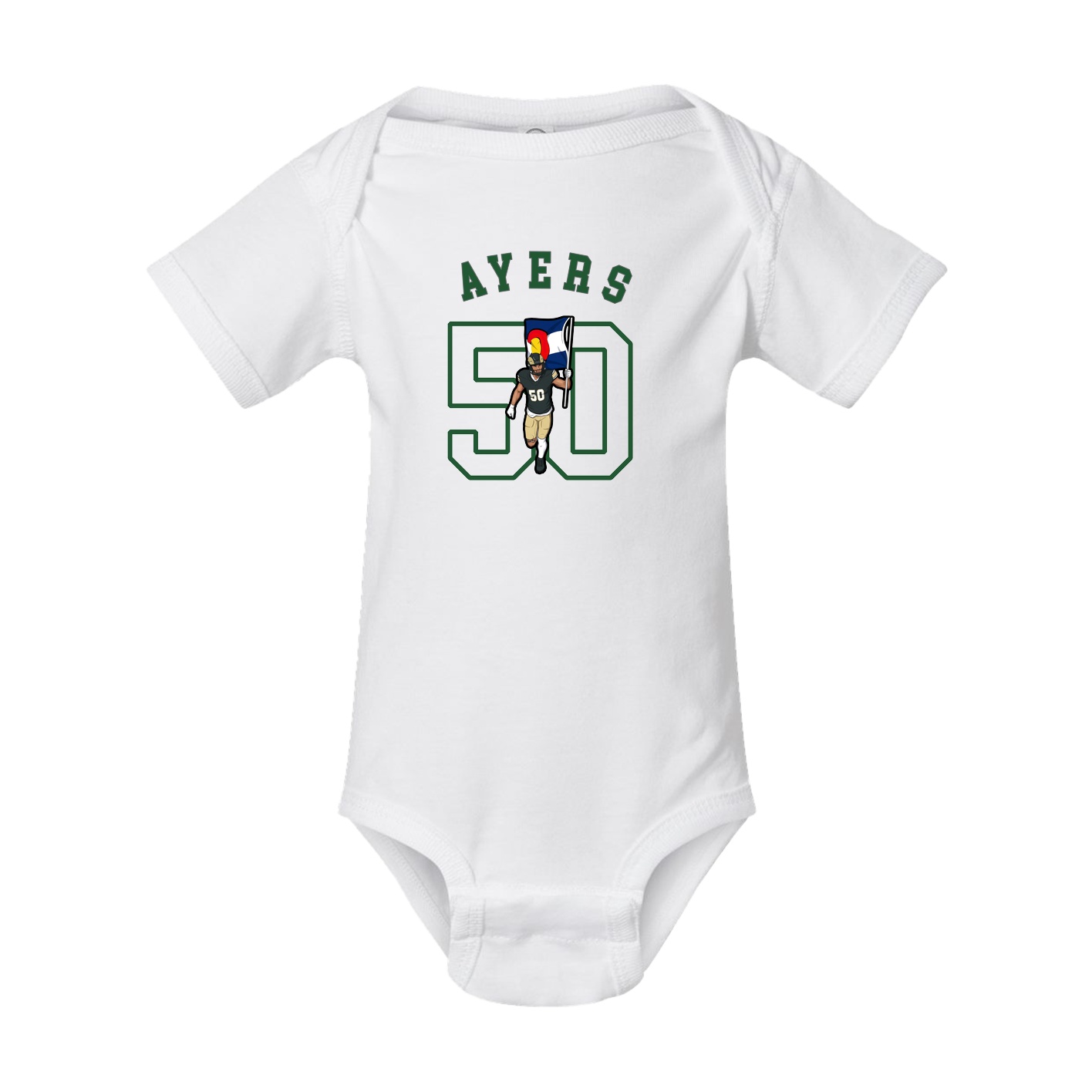 Baby Onesie — Shirsey Arch in White
