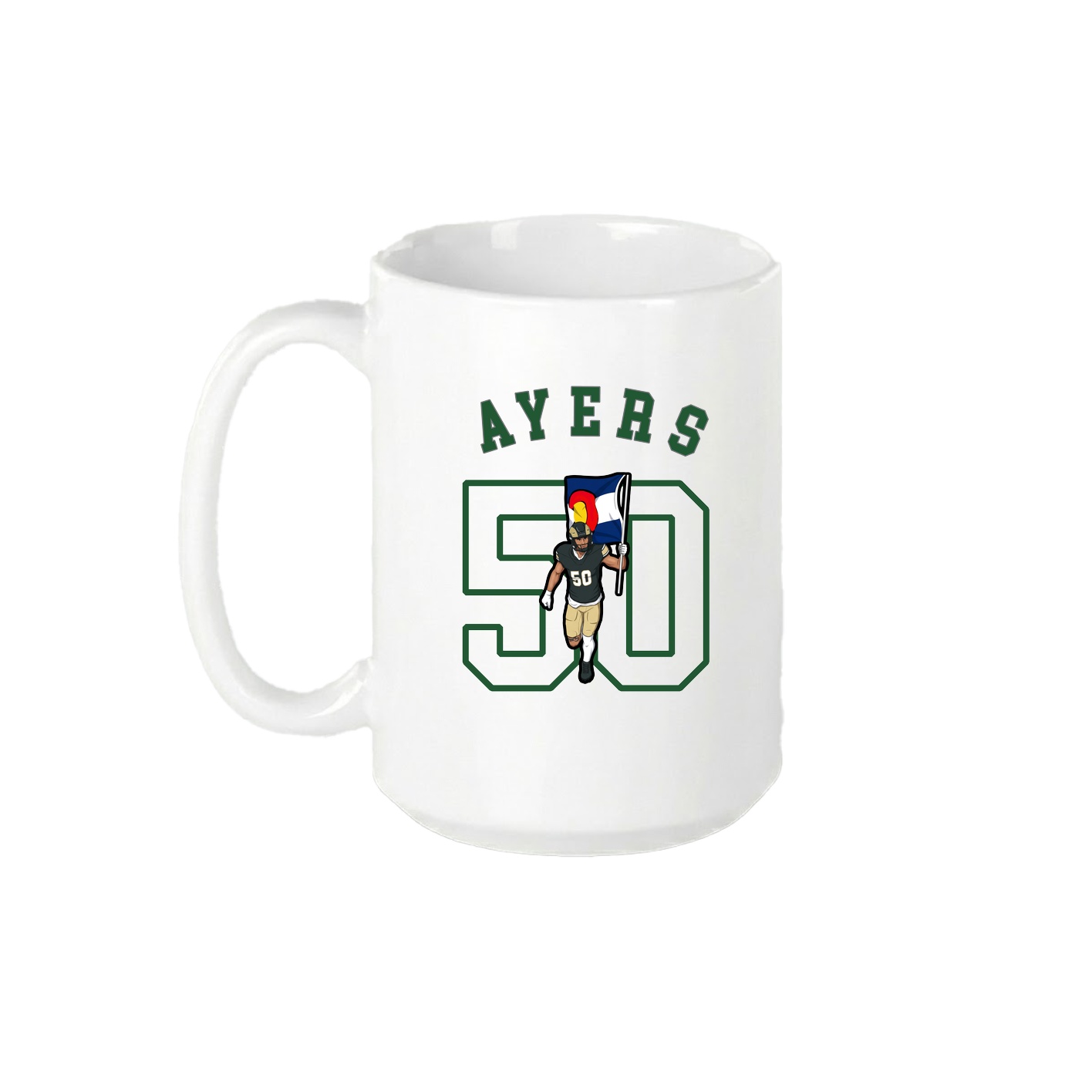 15oz Coffee Mug — Shirsey Arch in White