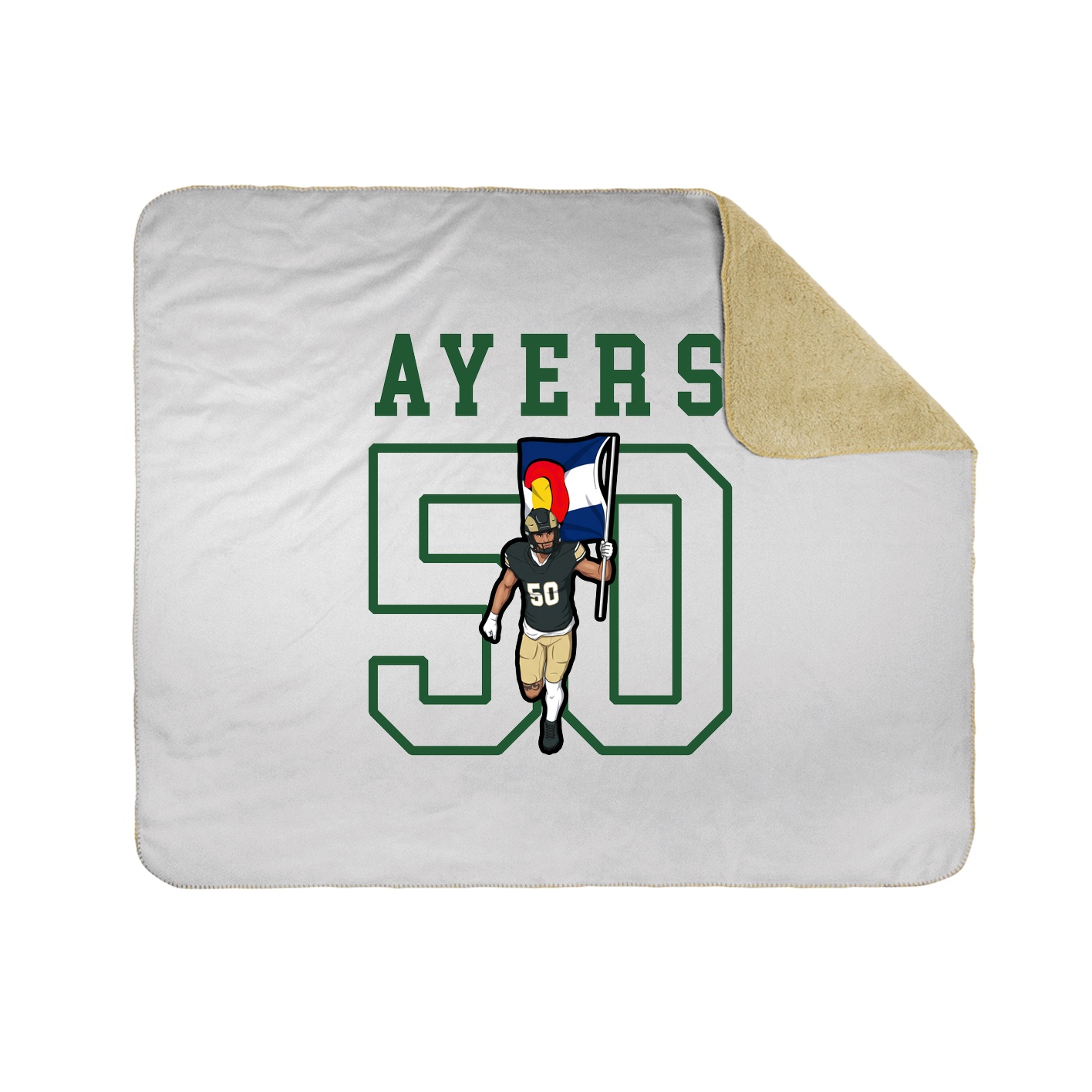 Throw Blanket — Shirsey in White