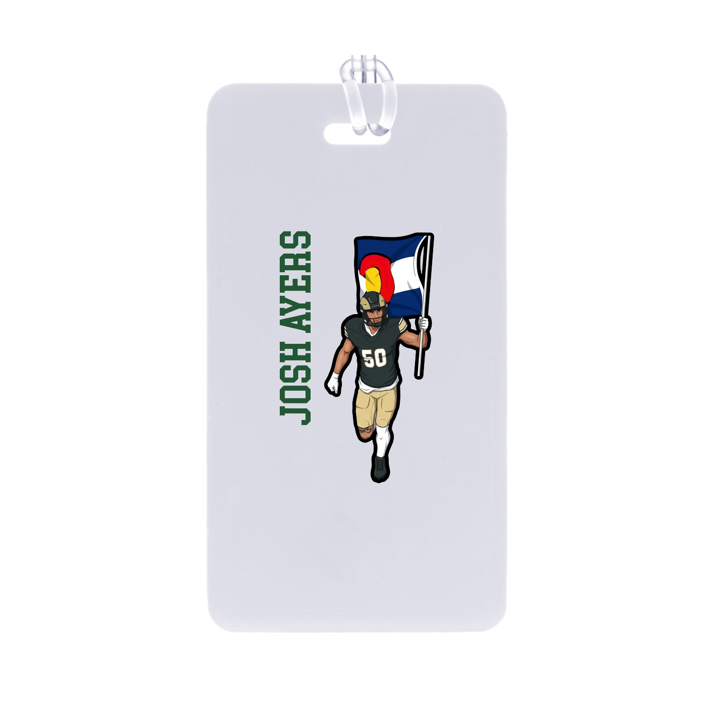 Bag Tag — Name Vertical in Classic