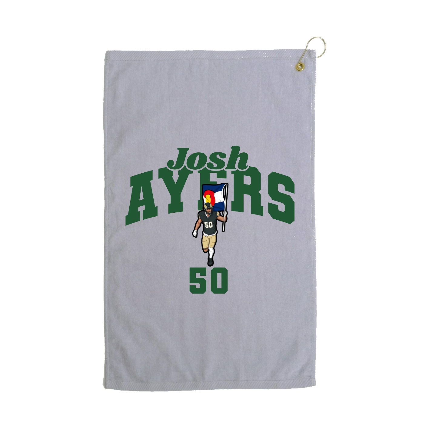 Golf Towel — Signature Arch in Grey