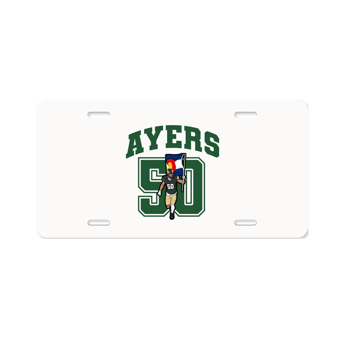 License Plate — Number in Classic