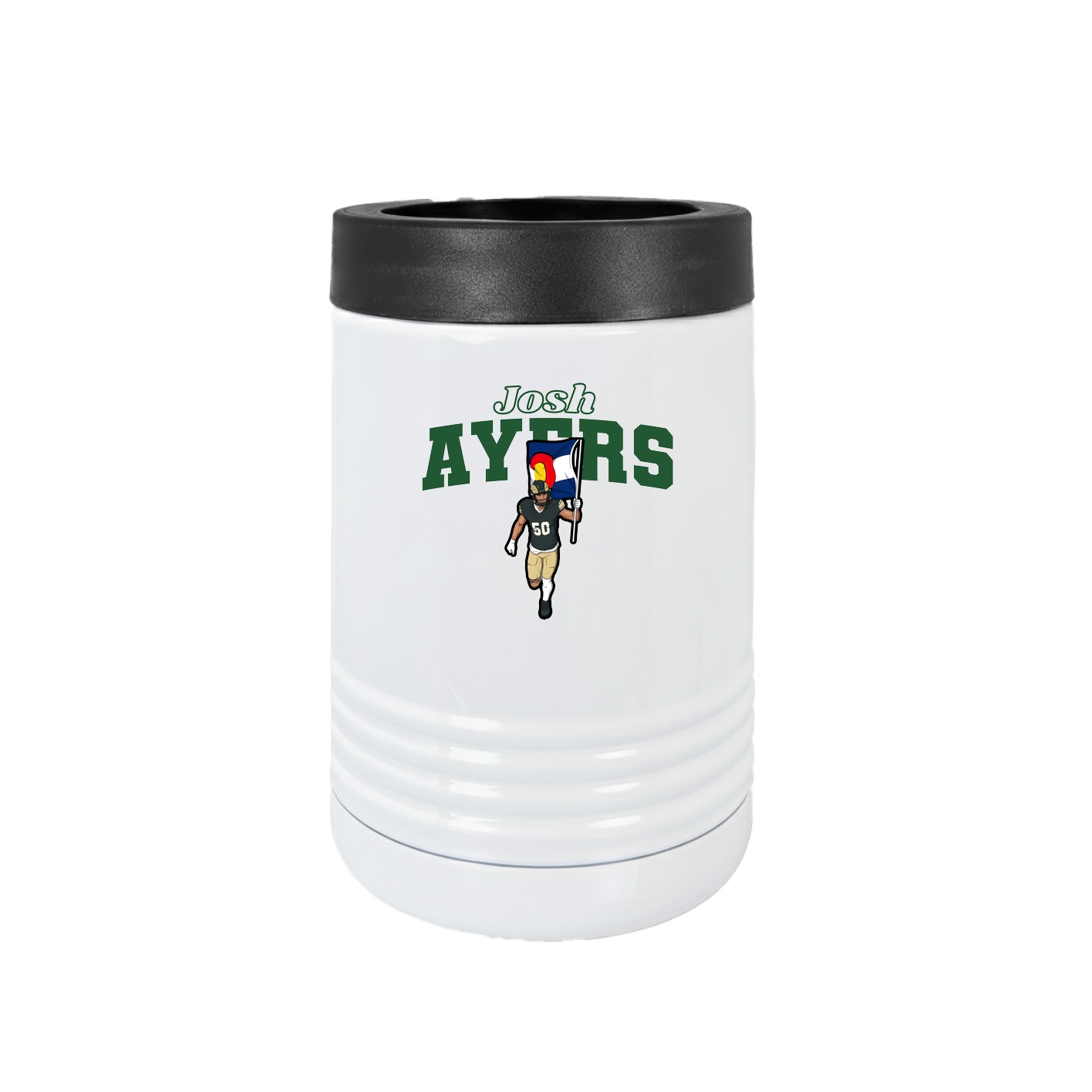 Beverage Holder — Name Arch in White