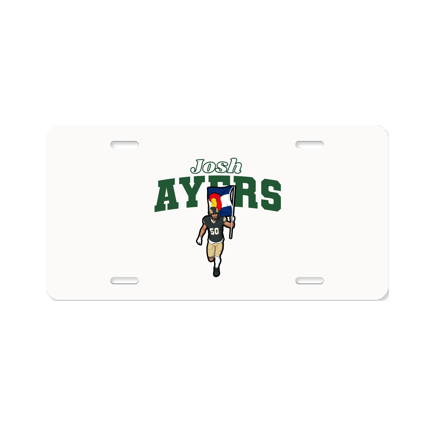 License Plate — Name Arch in Classic