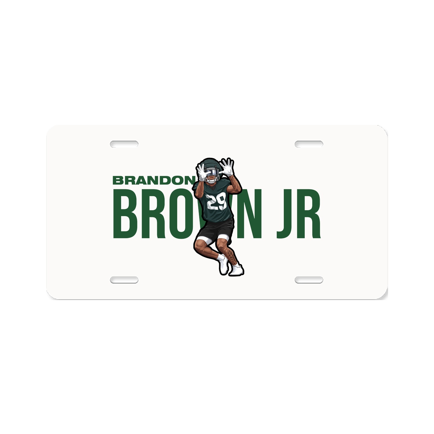 License Plate — Player Name in Classic