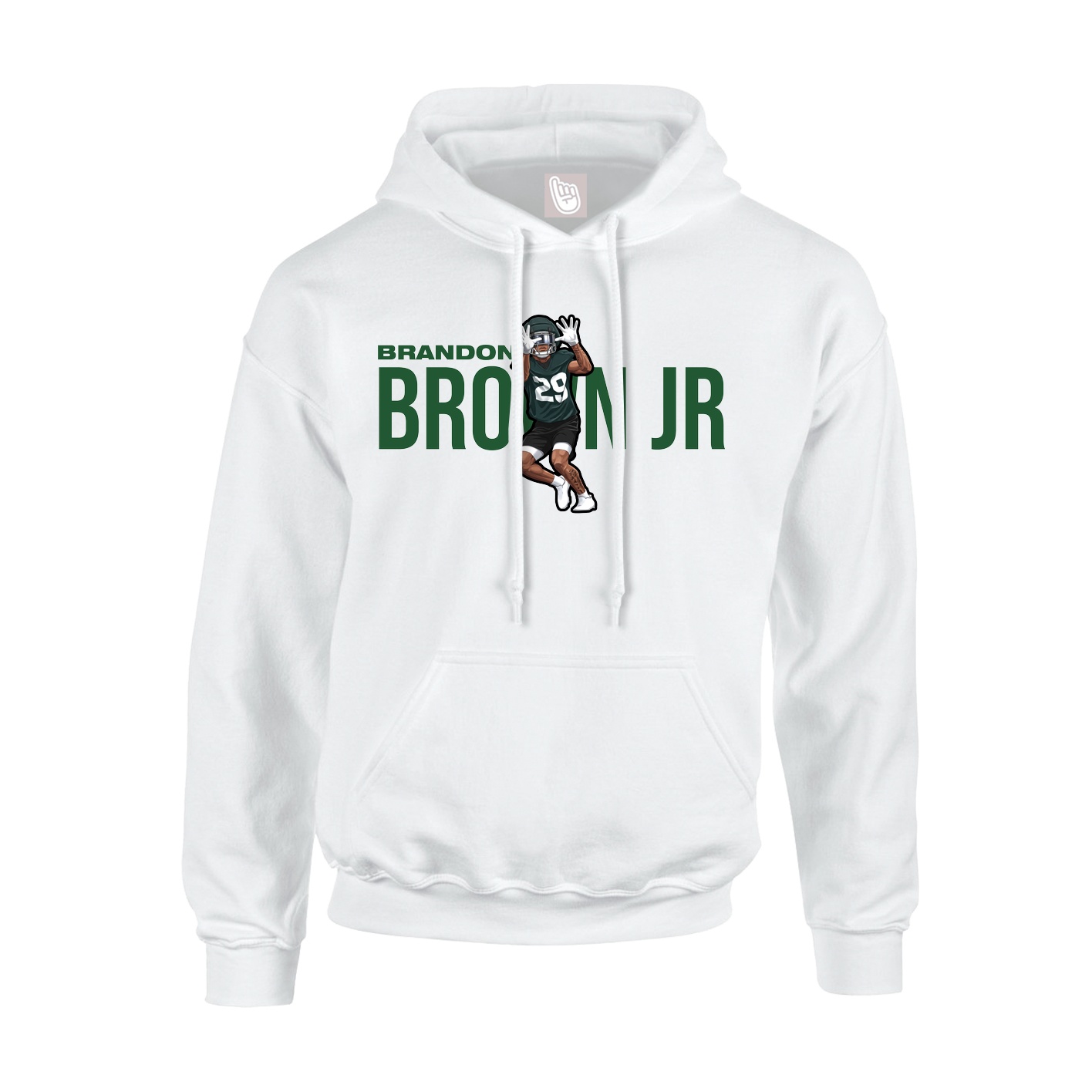 Hoodie — Player Name in White