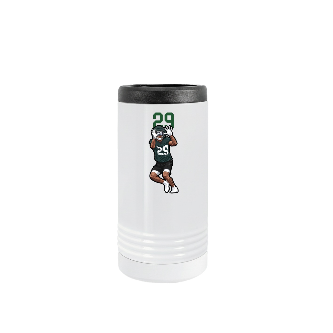 Slim Beverage Holder — Number Top in White