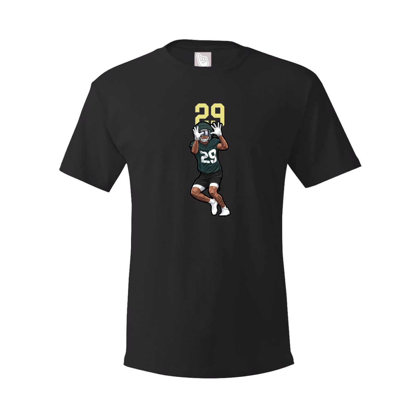 Youth Tee — Number Top in Black