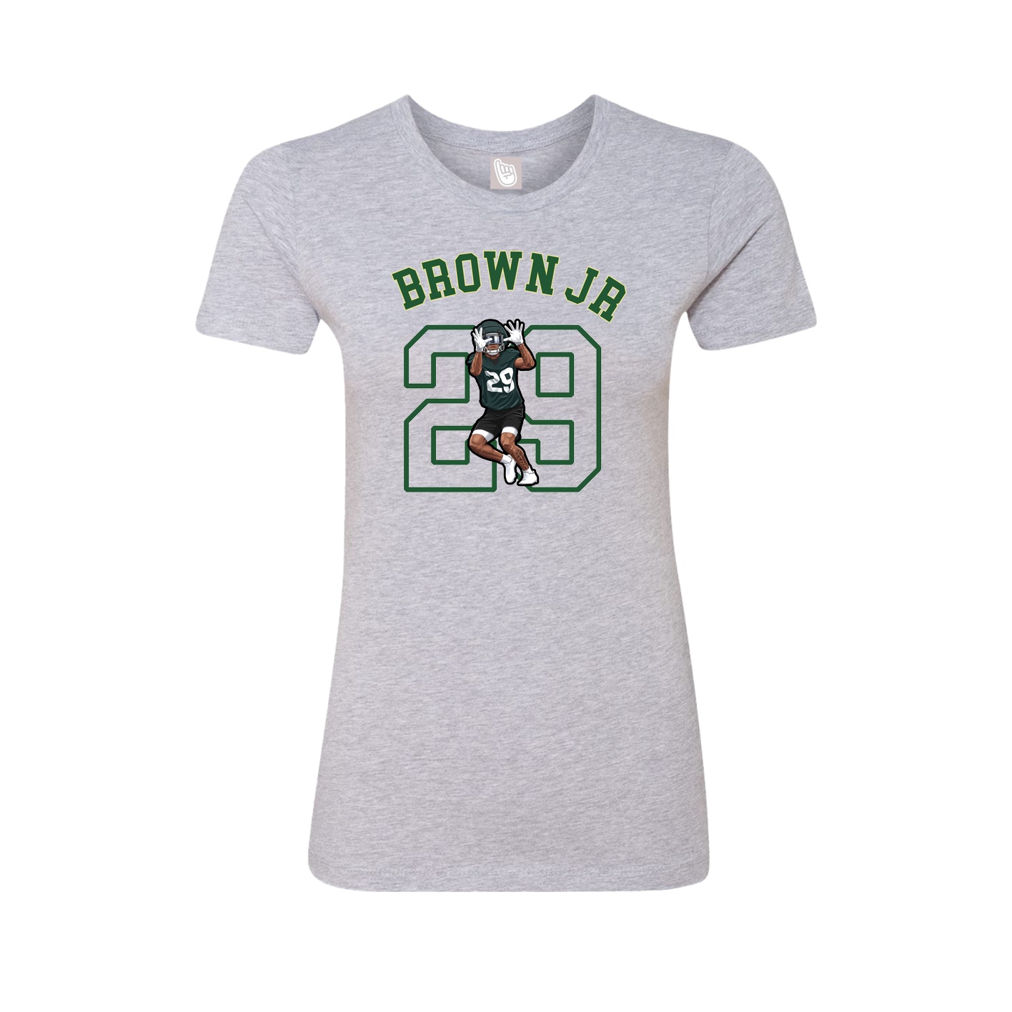Fitted Women's Tee — Shirsey Arch in Grey