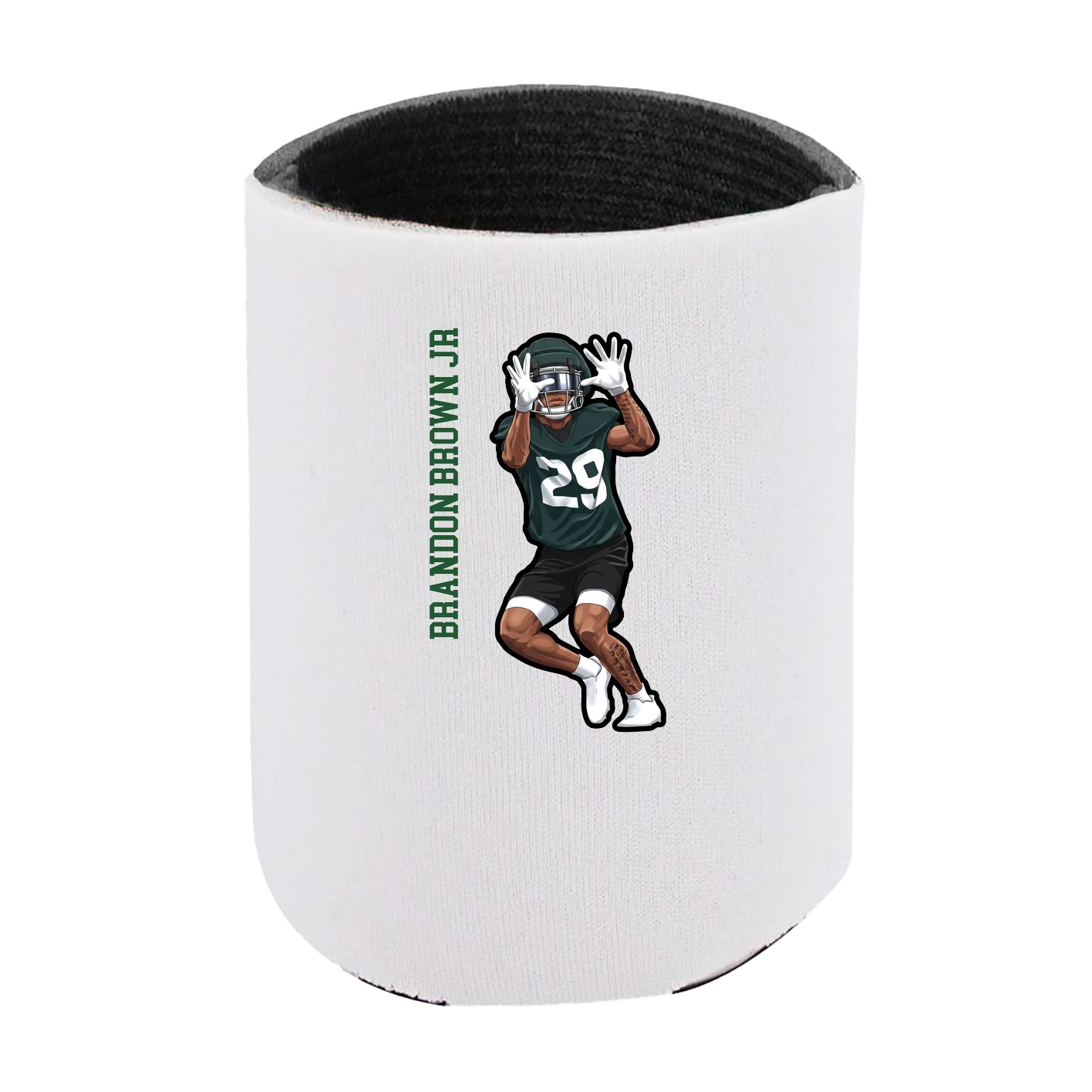 Can Holder — Name Vertical in White