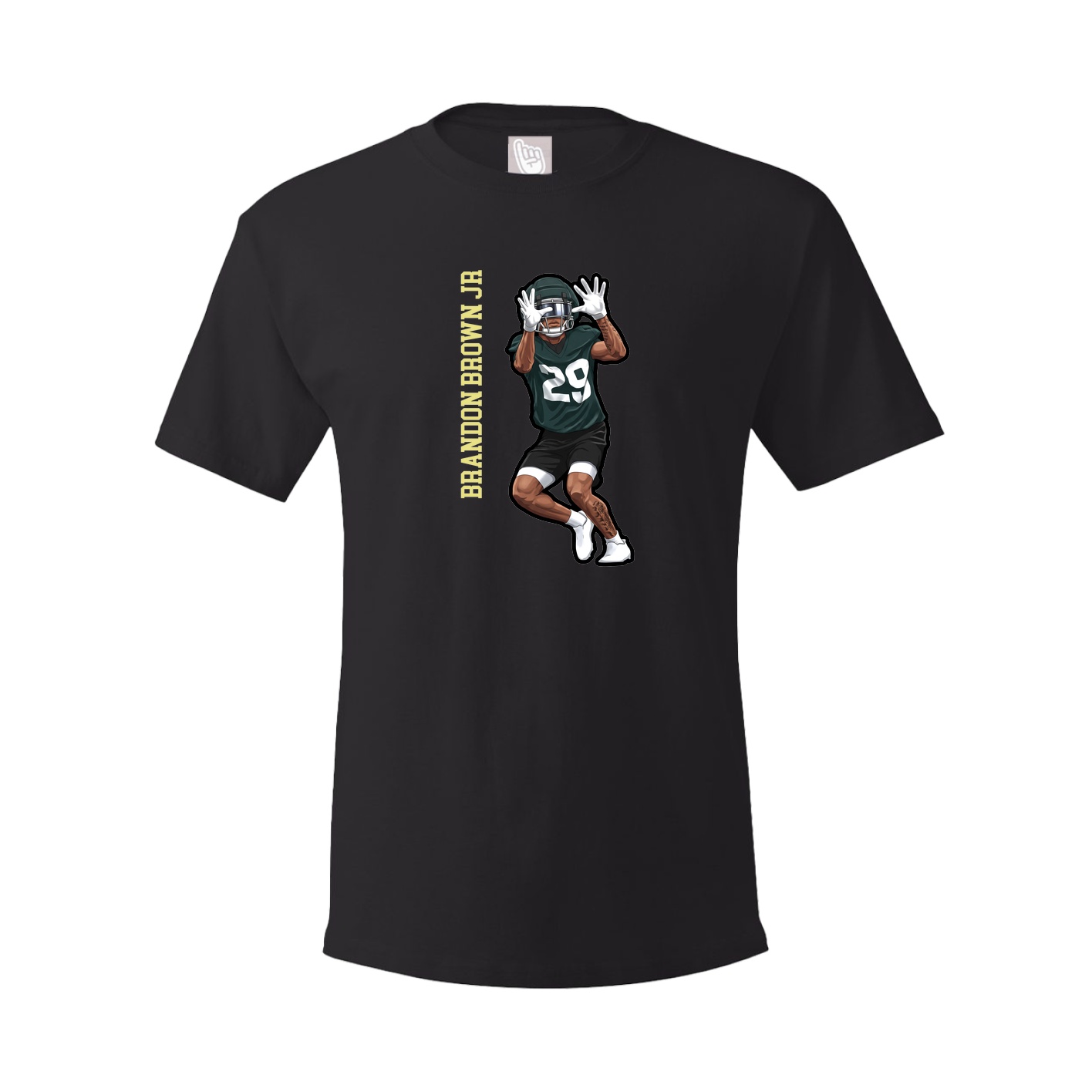 Tee — Name Vertical in Black