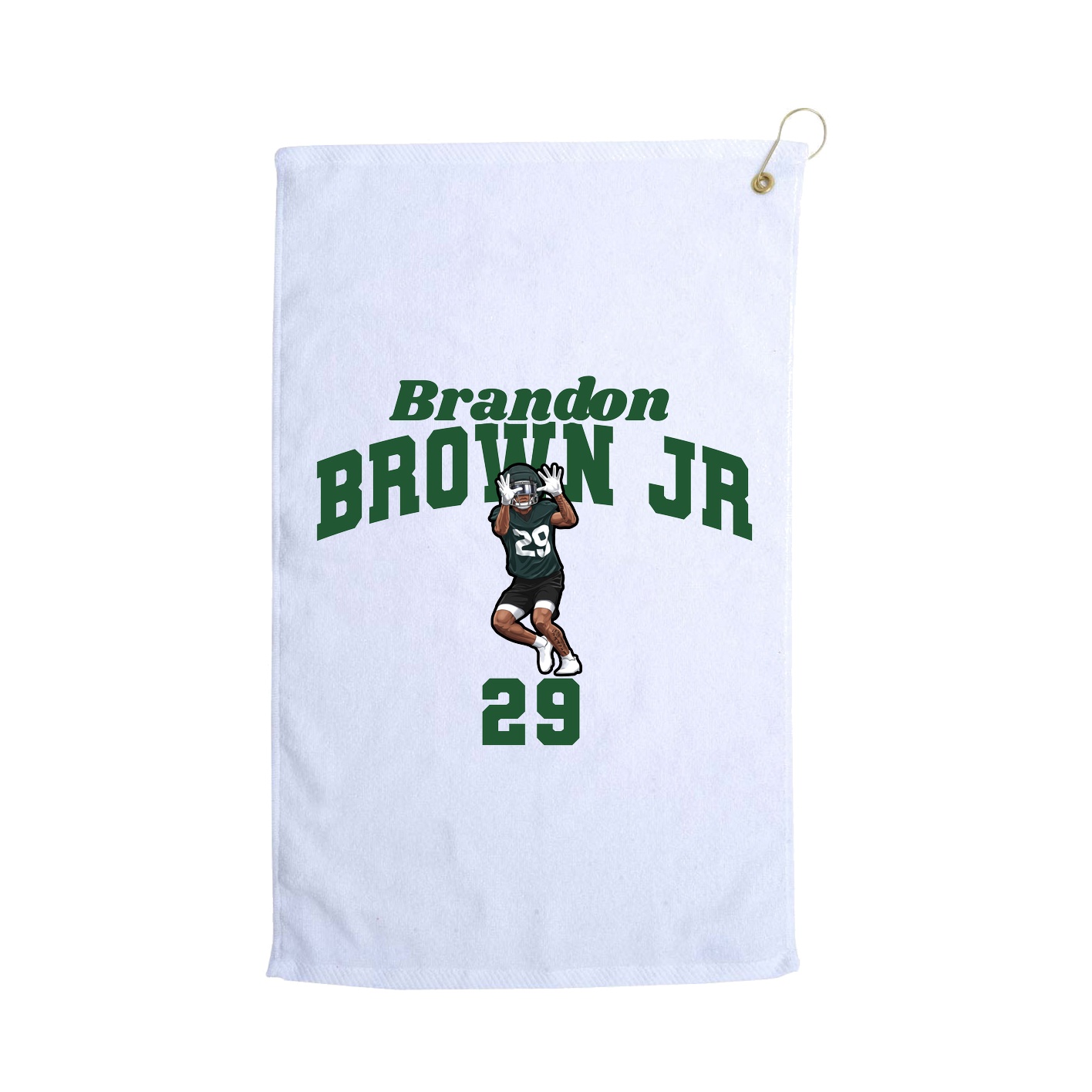 Golf Towel — Signature Arch in White