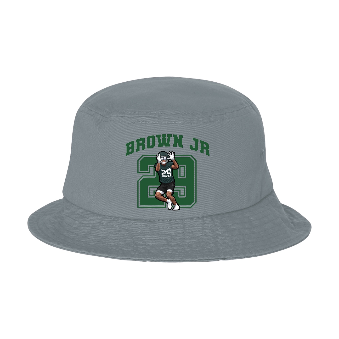 Bucket Cap — Number in Grey