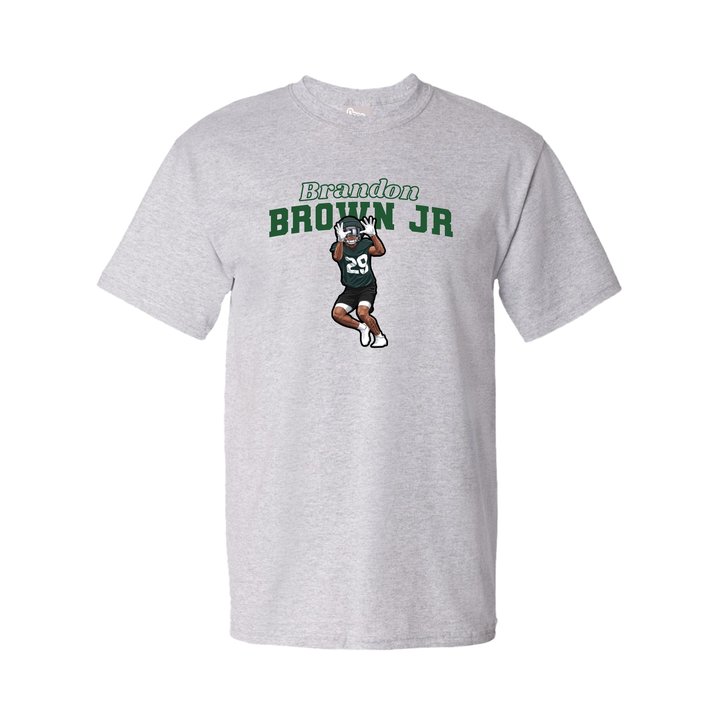 Youth Tee — Name Arch in Grey