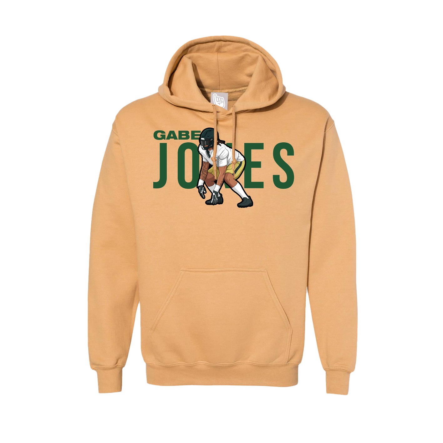 Hoodie — Player Name in Vegas Gold