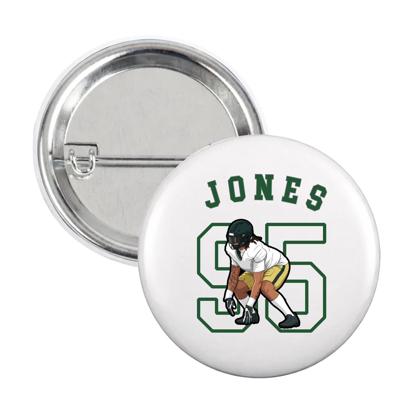 Game Day Button — Shirsey Arch in White