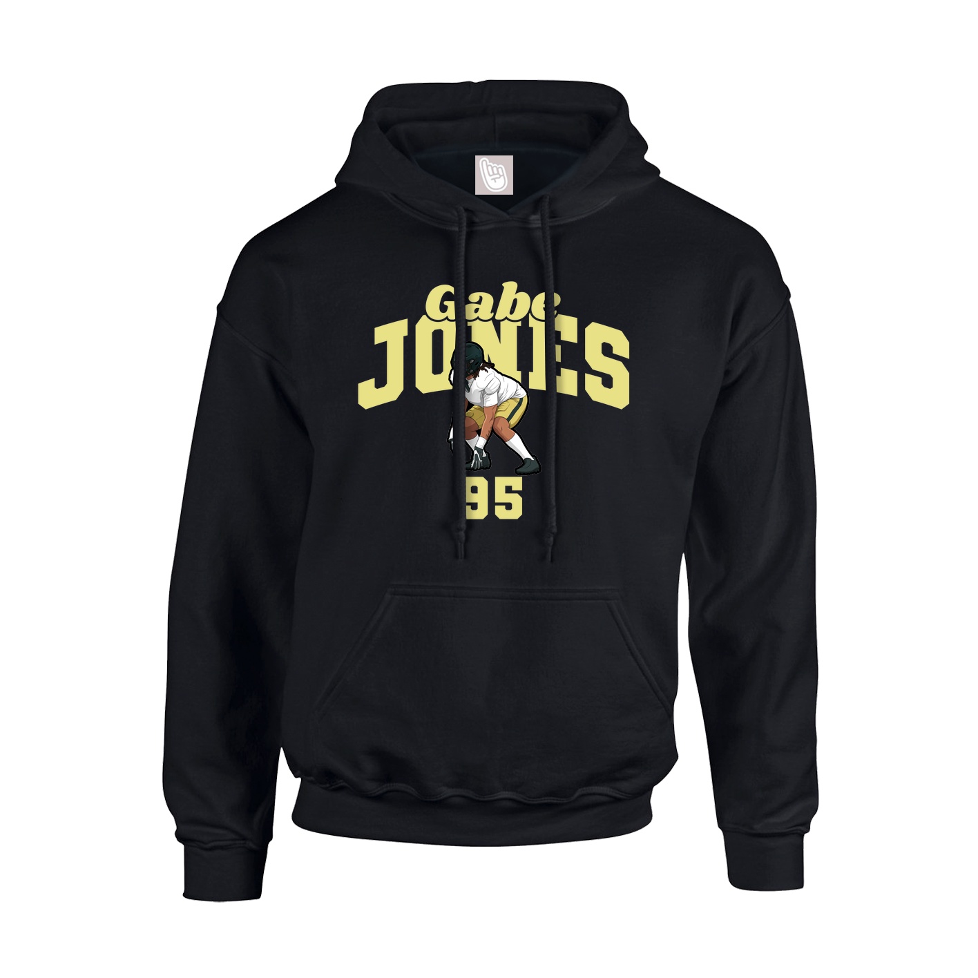 Youth Hoodie — Signature Arch in Black
