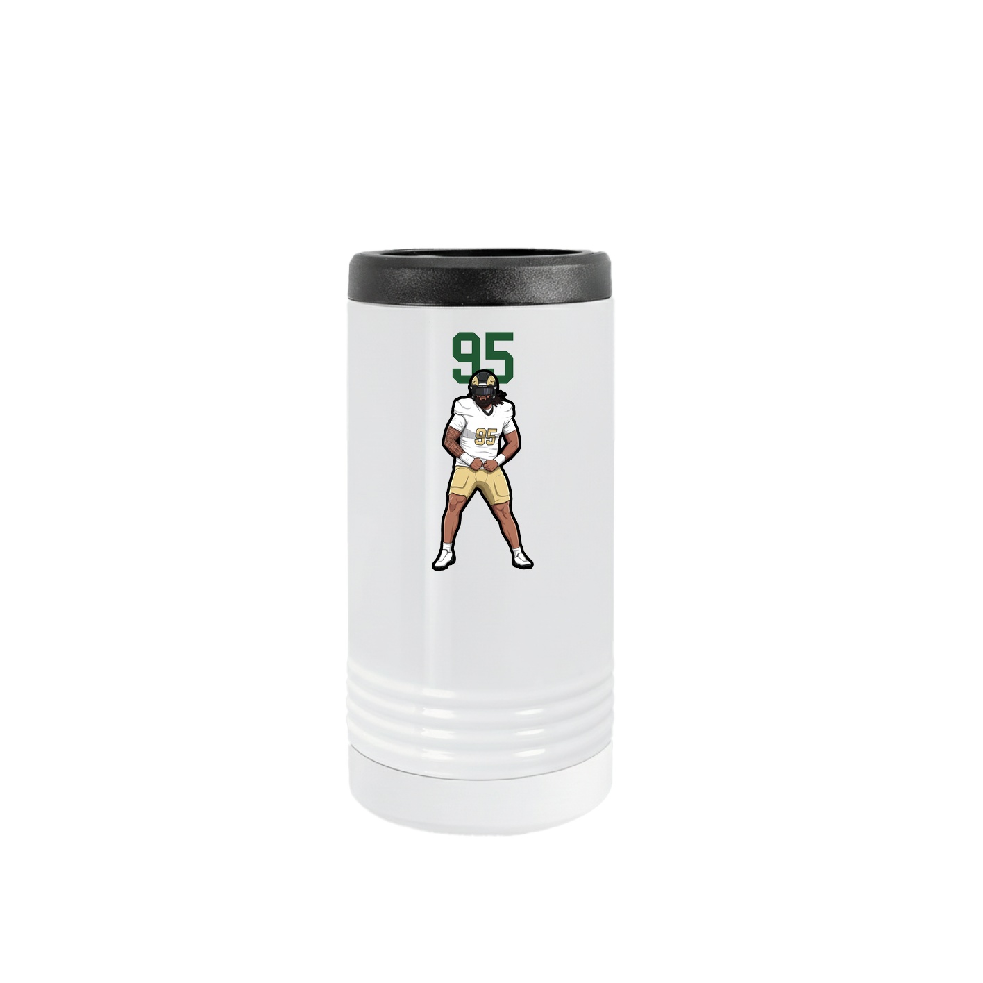 Slim Beverage Holder — Number Top in White