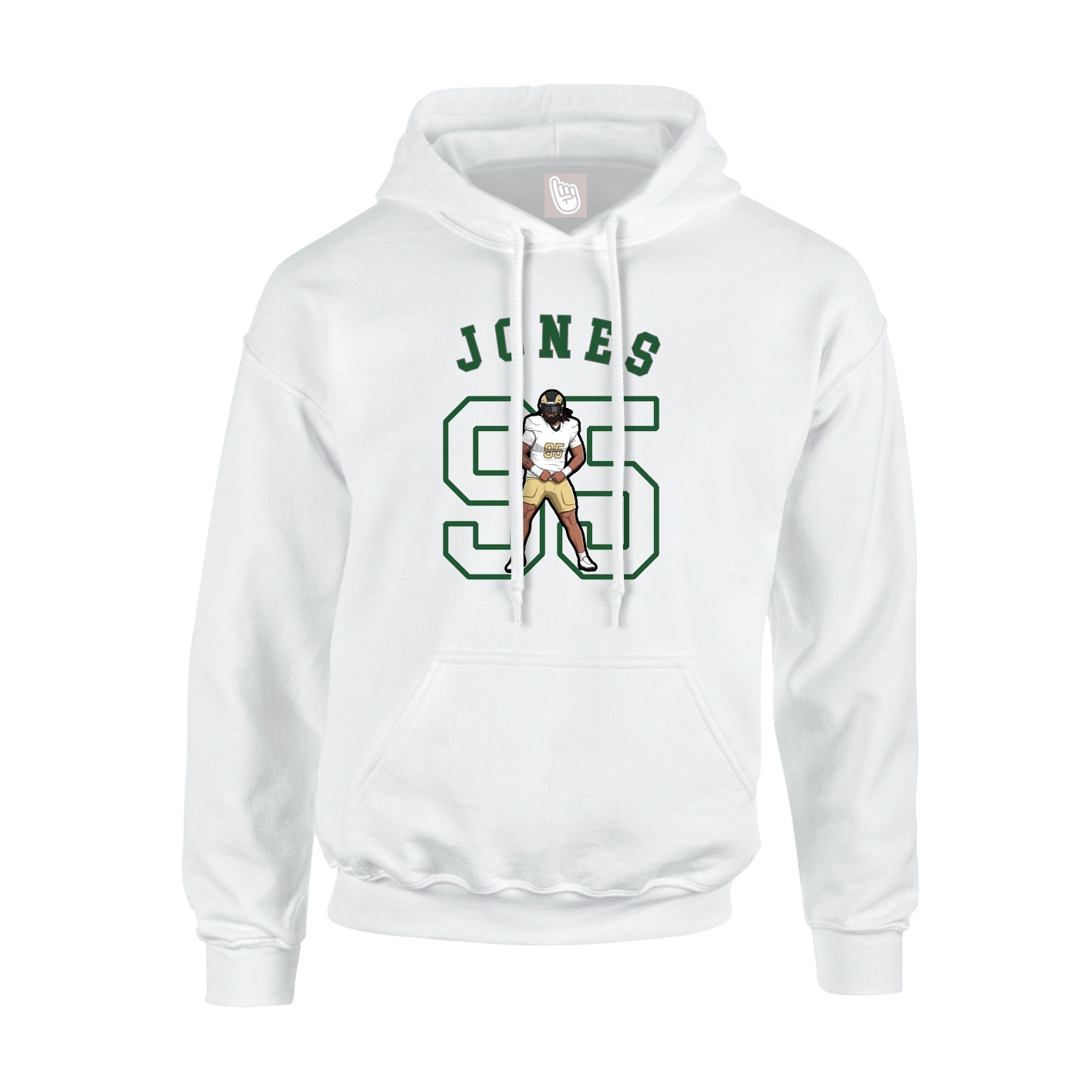 Youth Hoodie — Shirsey Arch in White