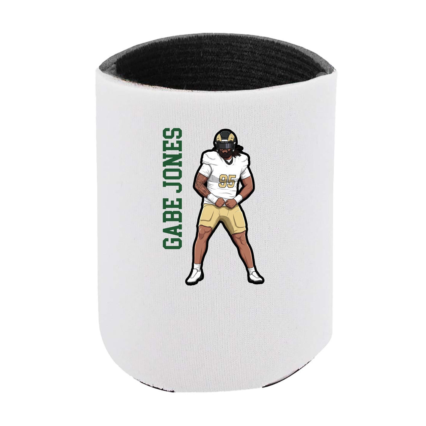 Can Holder — Name Vertical in White
