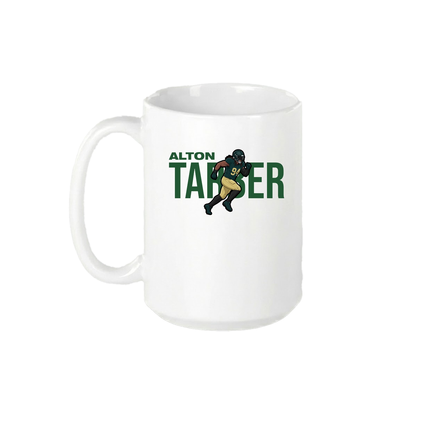 15oz Coffee Mug — Player Name in White