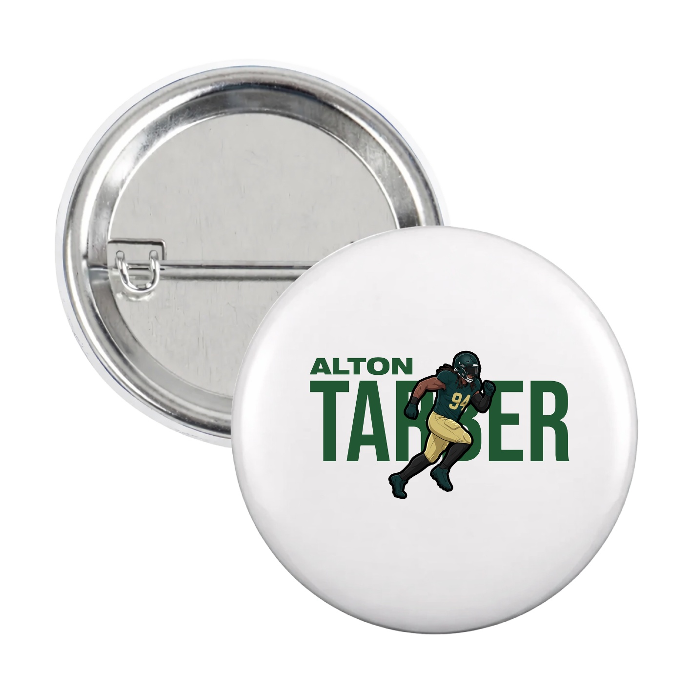 Game Day Button — Player Name in White