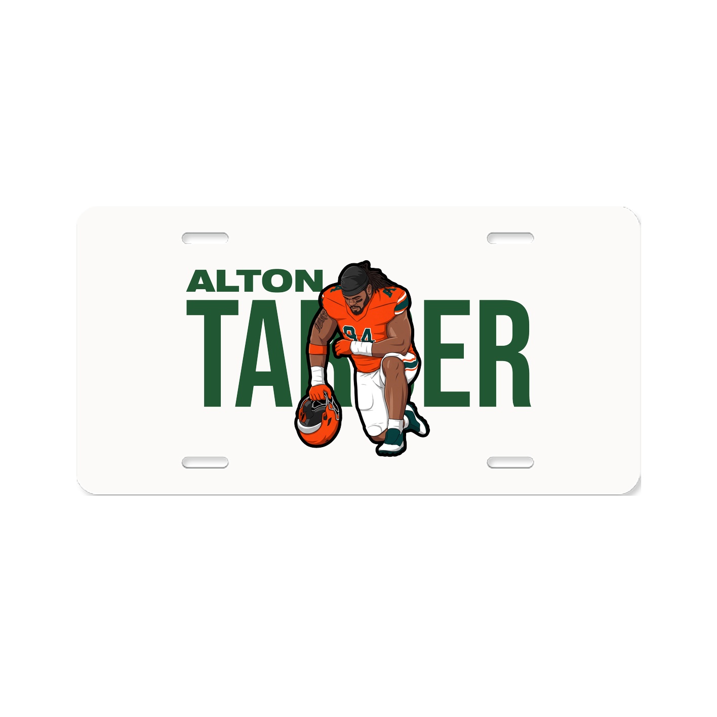 License Plate — Player Name in Classic