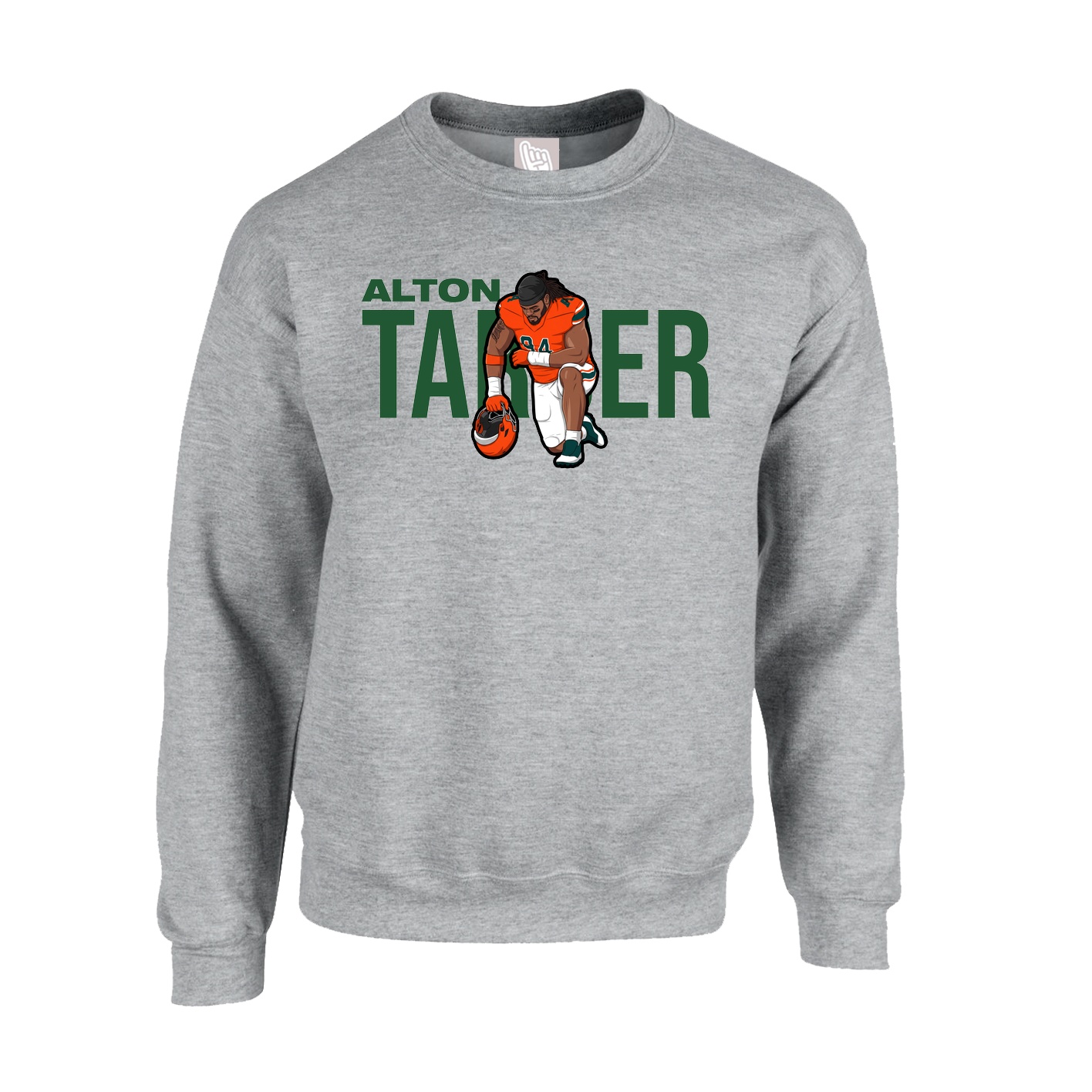 Fleece Crew — Player Name in Grey