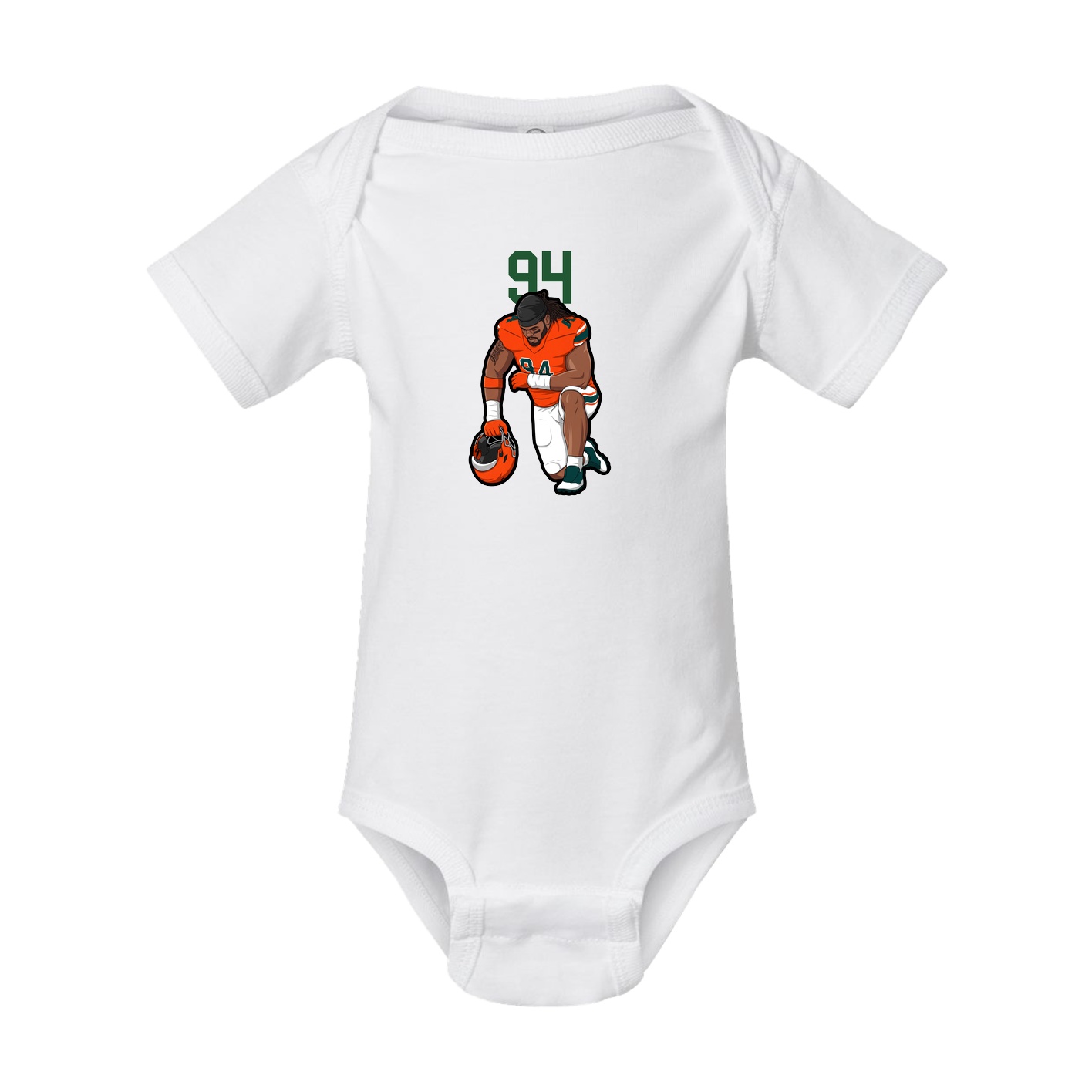 Baby Onesie — Number Top in White