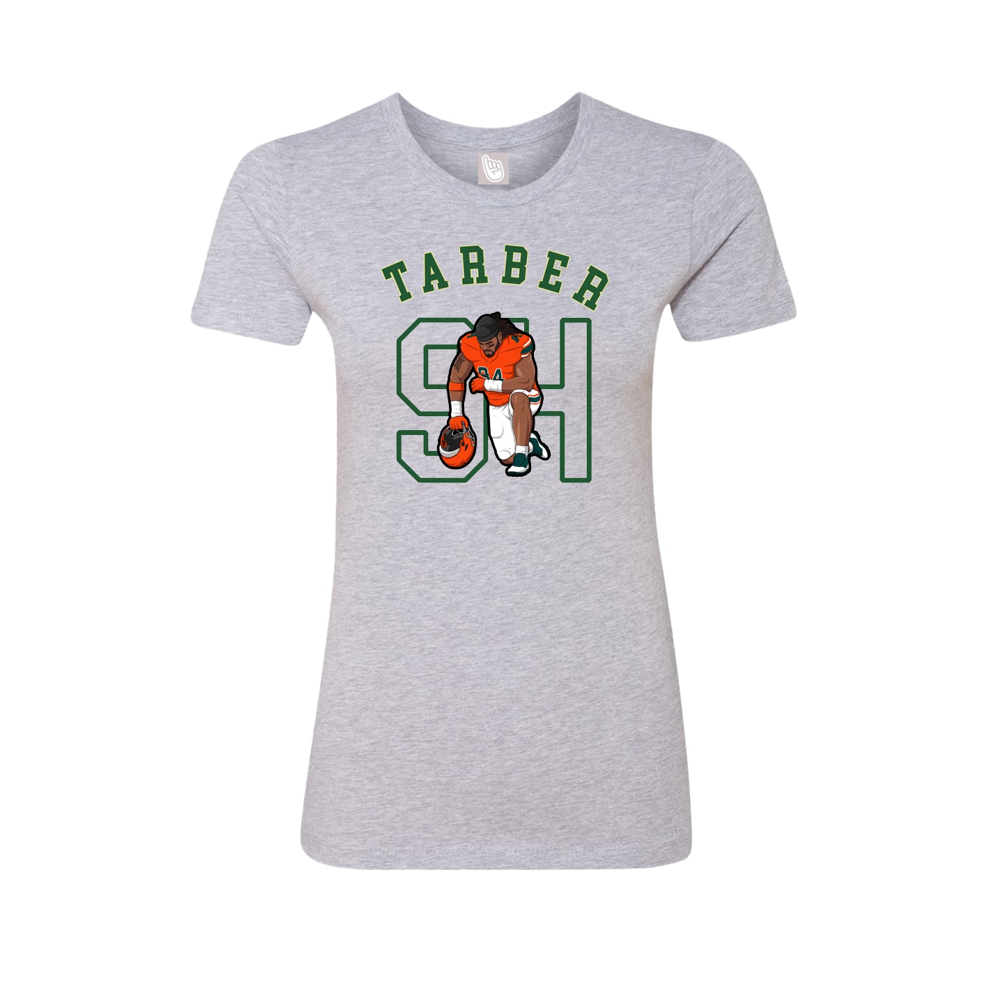 Fitted Women's Tee — Shirsey Arch in Grey