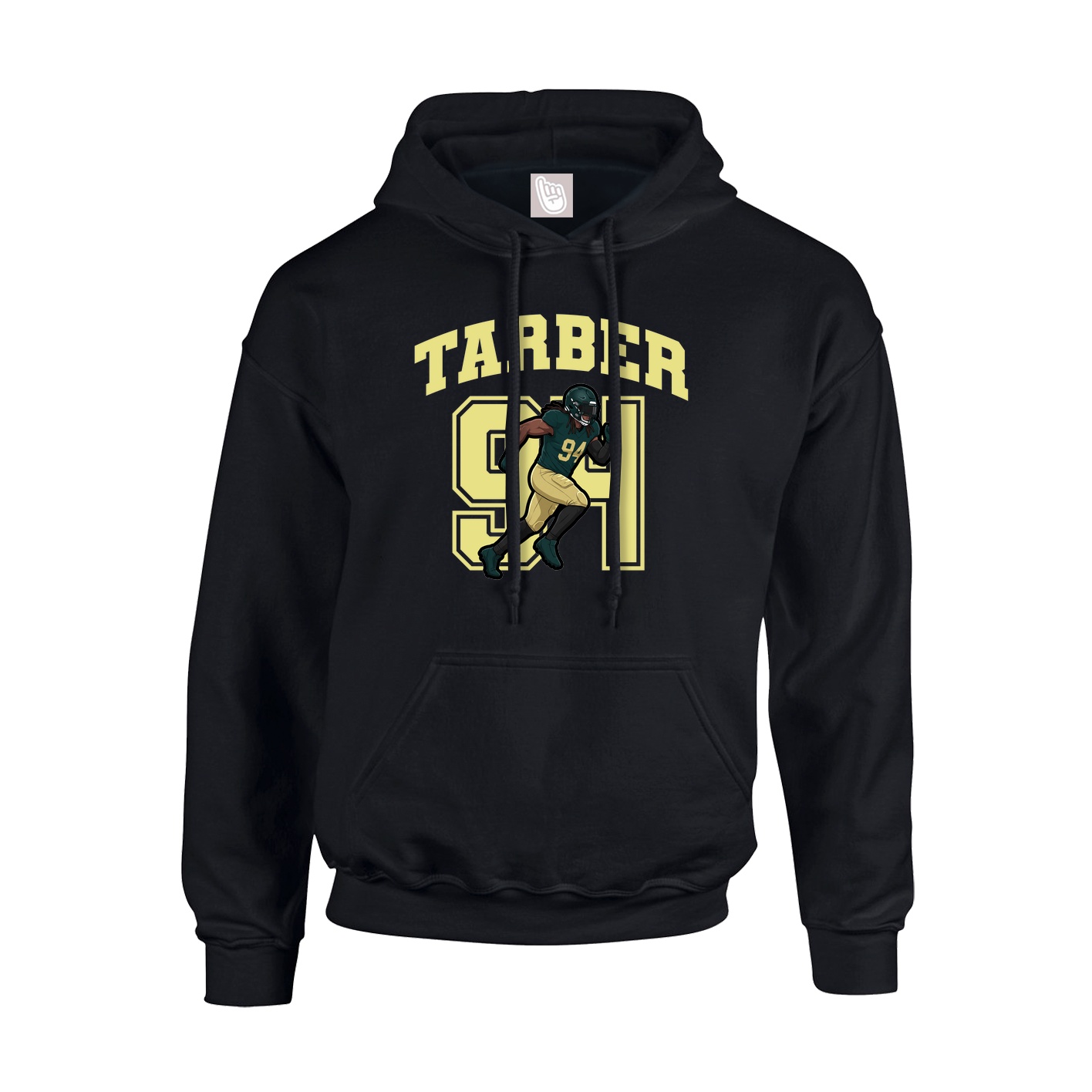 Hoodie — Number in Black