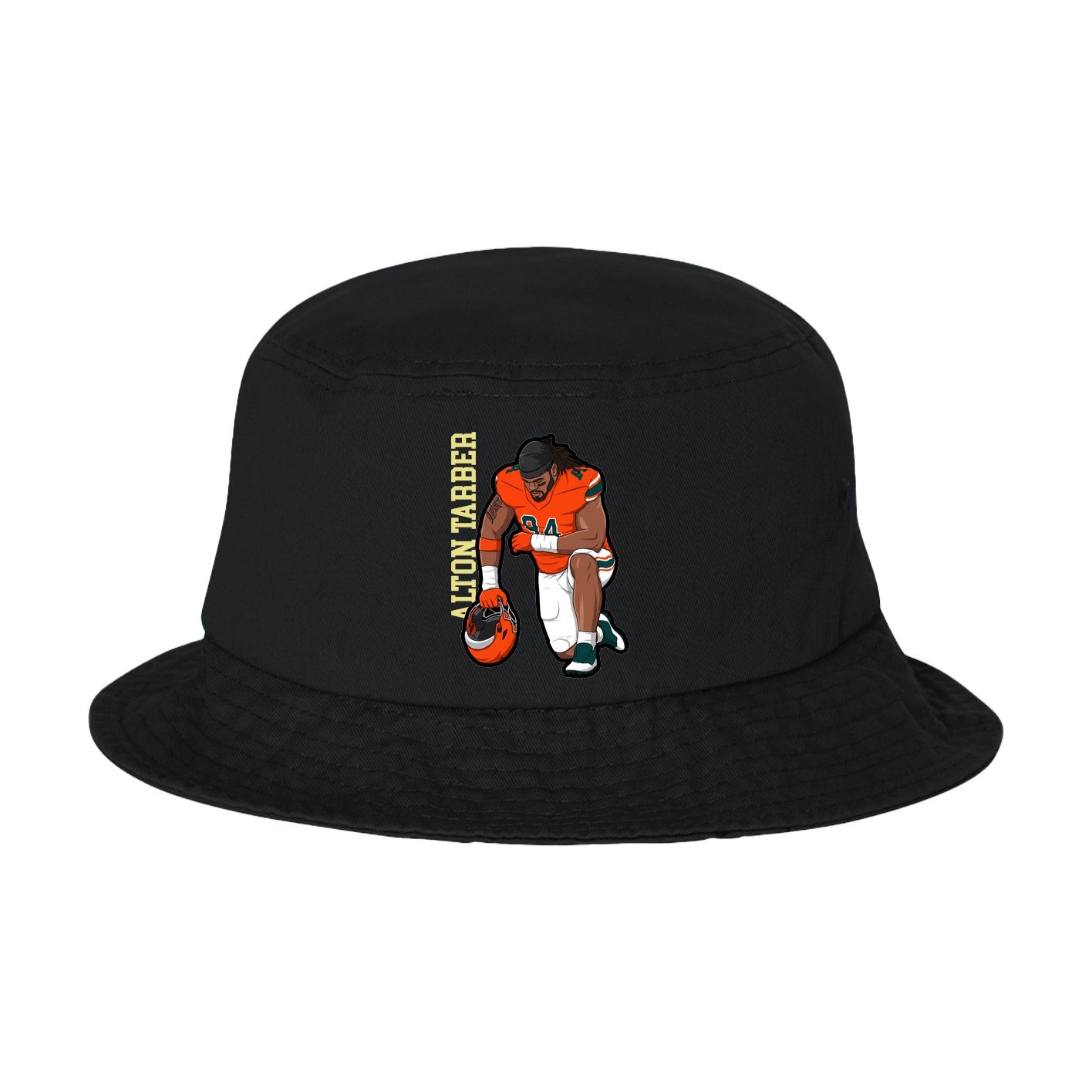 Bucket Cap — Name Vertical in Black