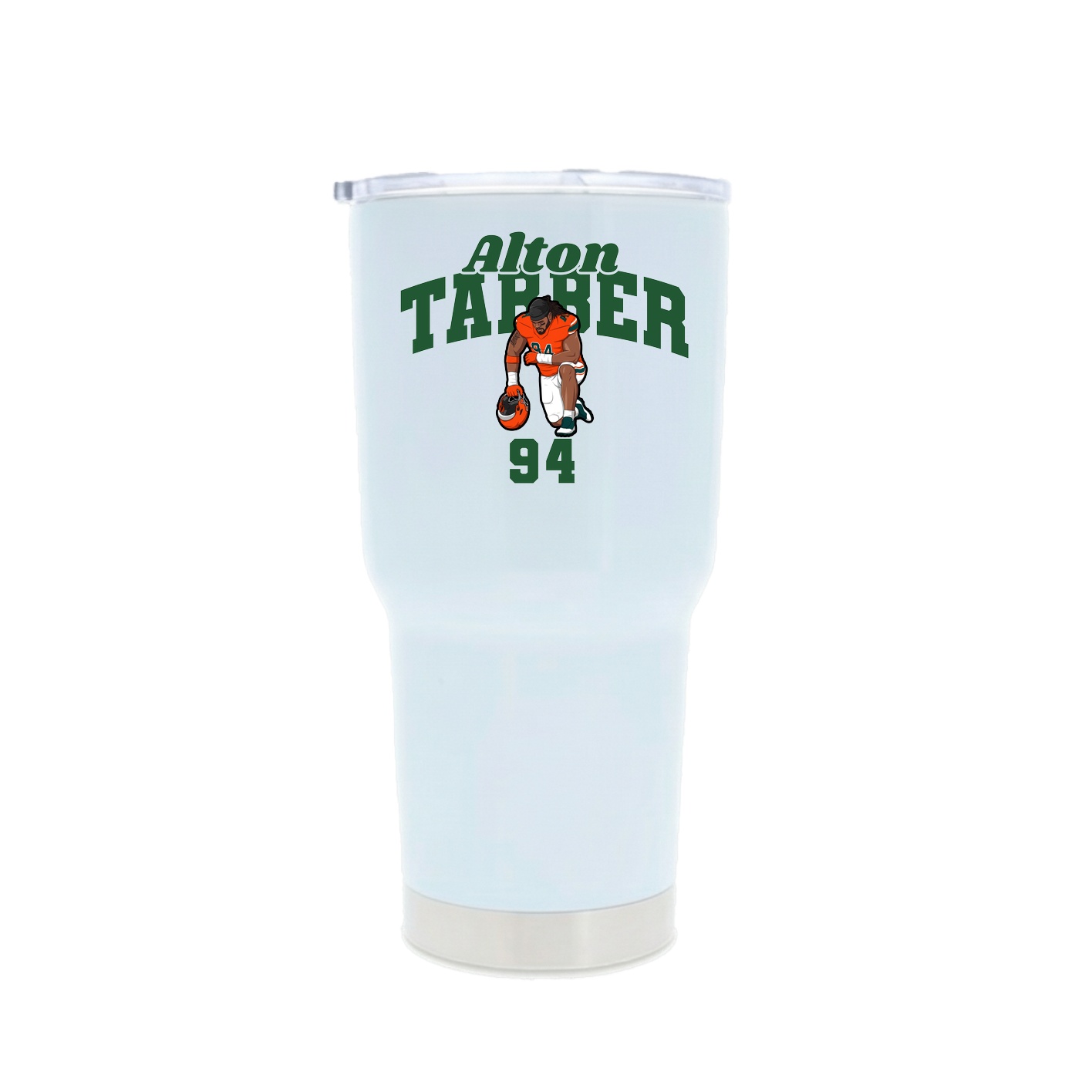 30oz Stainless Steel Tumbler — Signature Arch in White