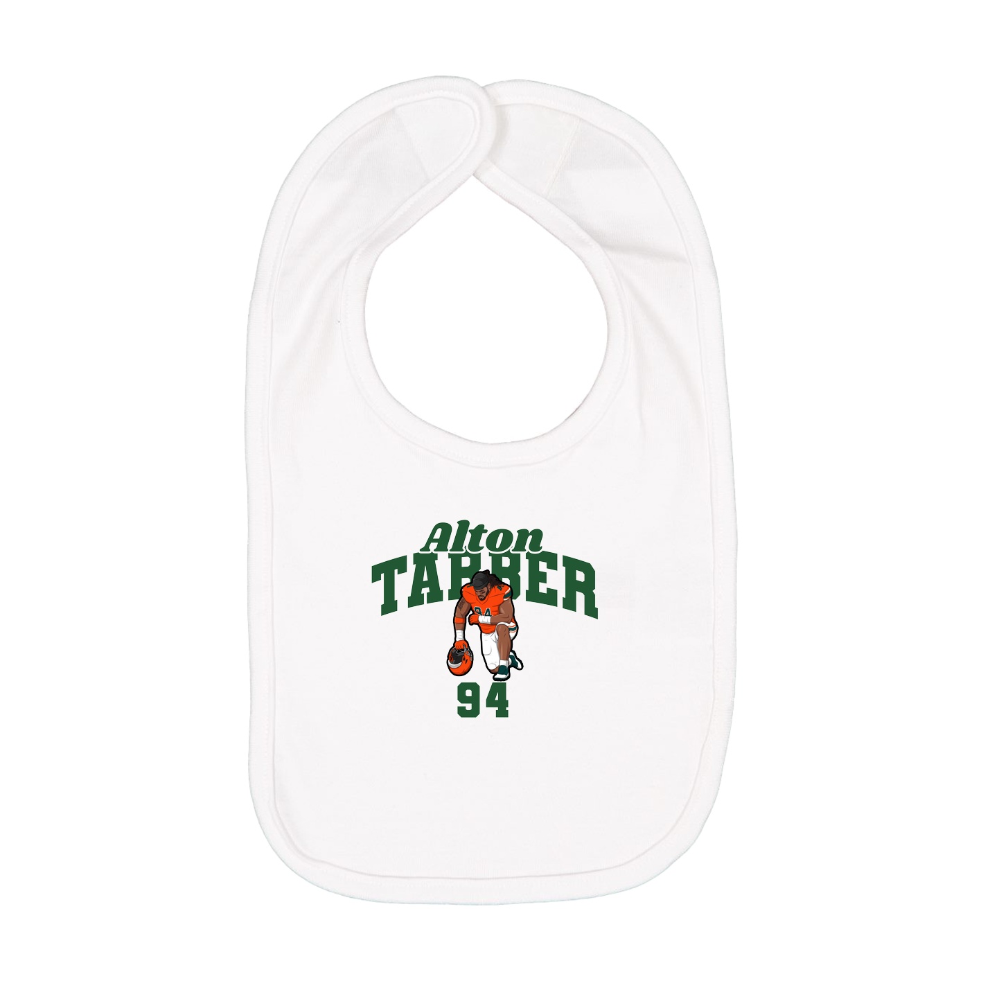 Infant Bib — Signature Arch in White